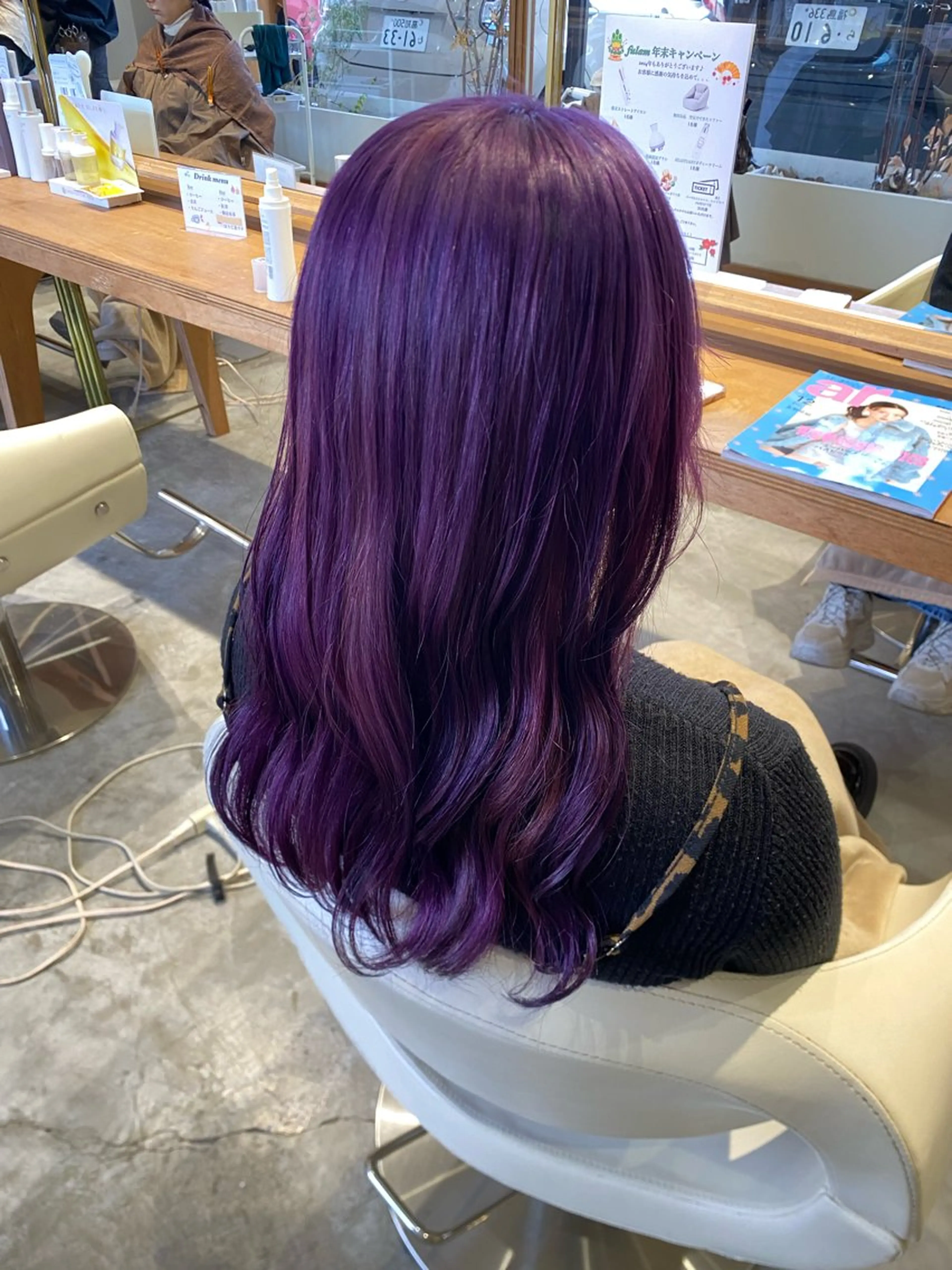 ロング カラー ブリーチ ラベンダーカラー バイオレットカラー ヘアカラー トリートメント fulam所属・MIKU ／fulamのヘアスタイル