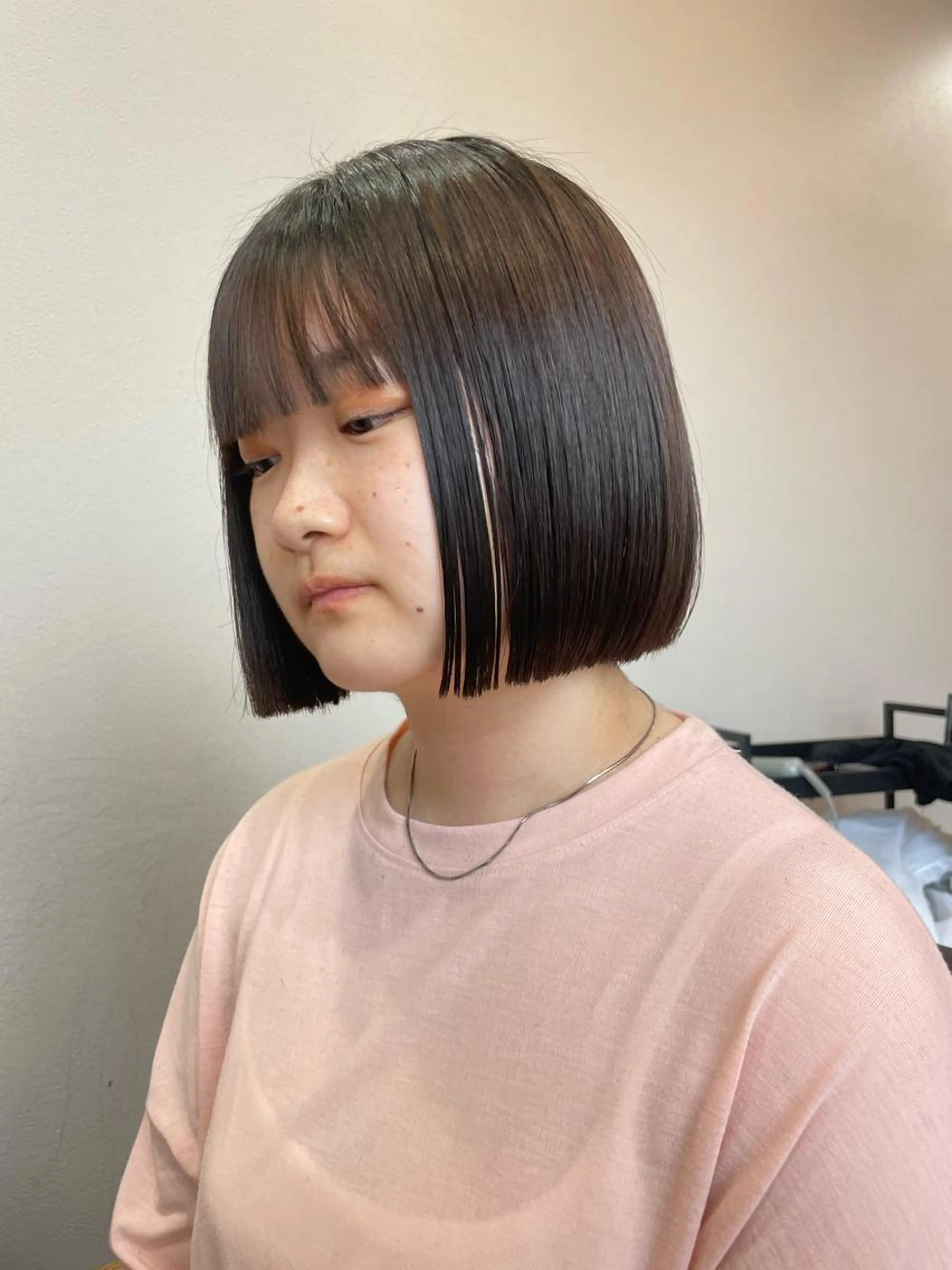 髪質改善酸性ストレート+カット🌿髪に優しい地毛風ストレート。今流行りの大人気メニューです！の写真