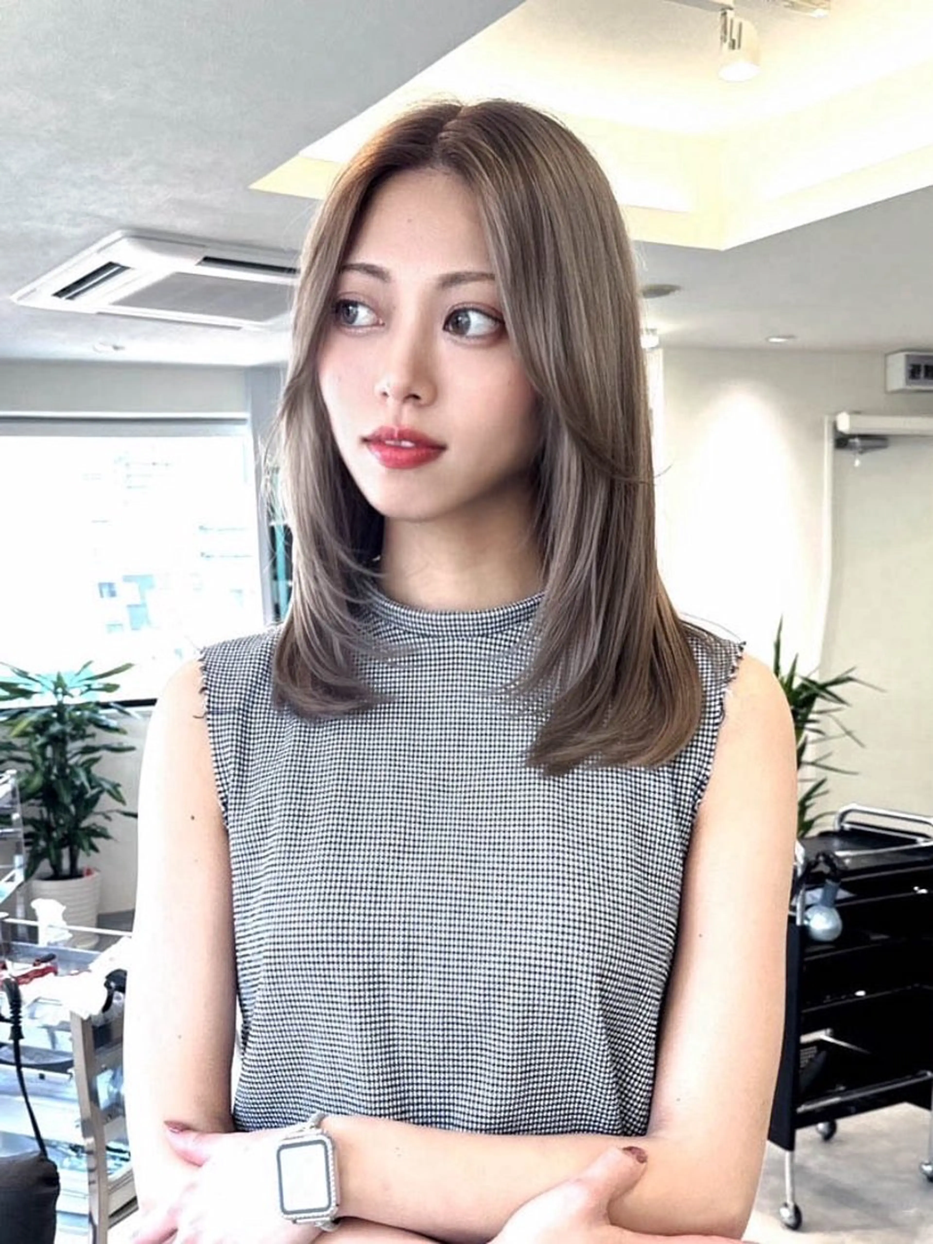 セミロング 得能 海翔のヘアスタイル