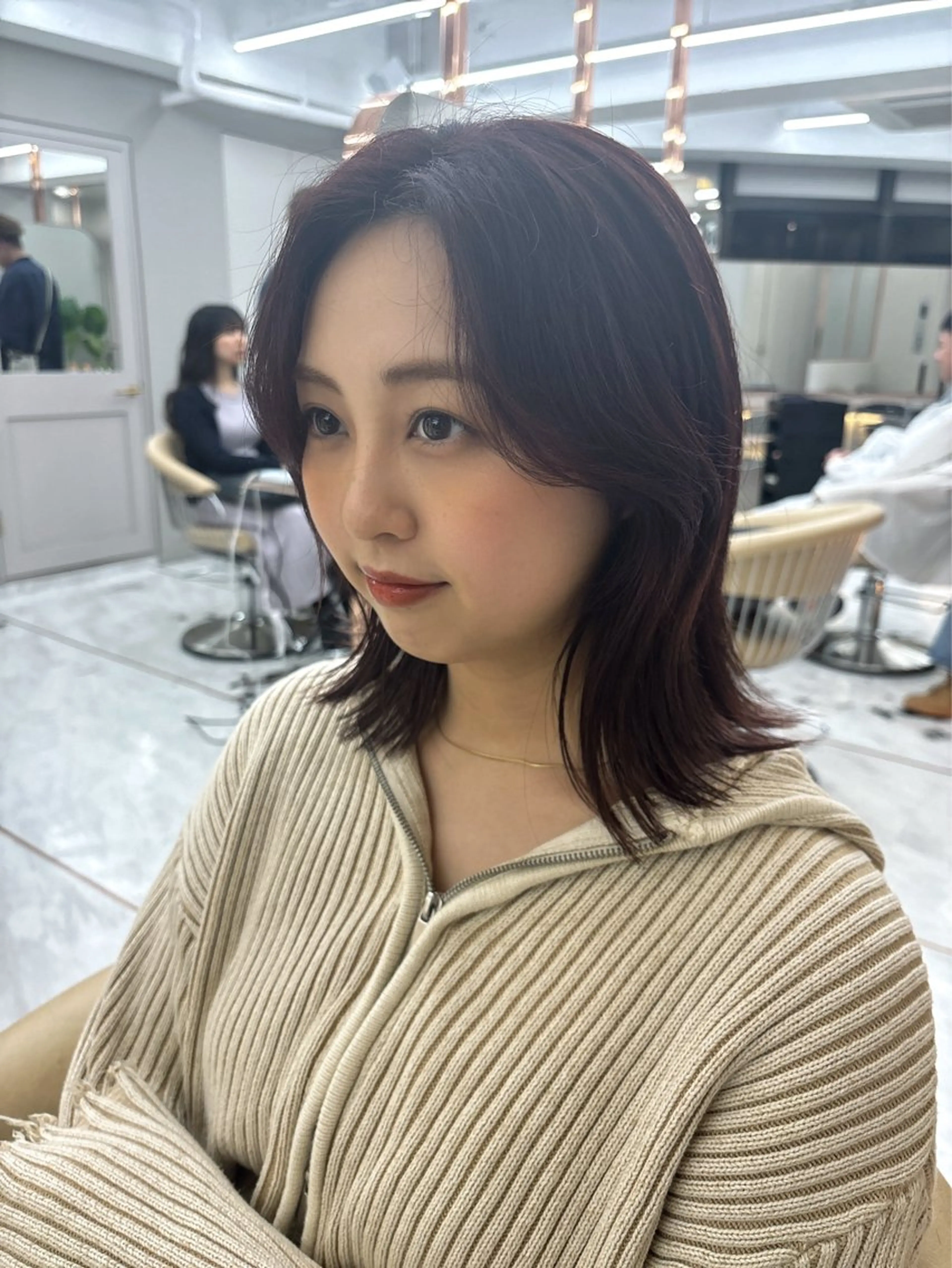 ミディアム 💖美髪矯正／透明感 カラー💖のぞみのヘアスタイル