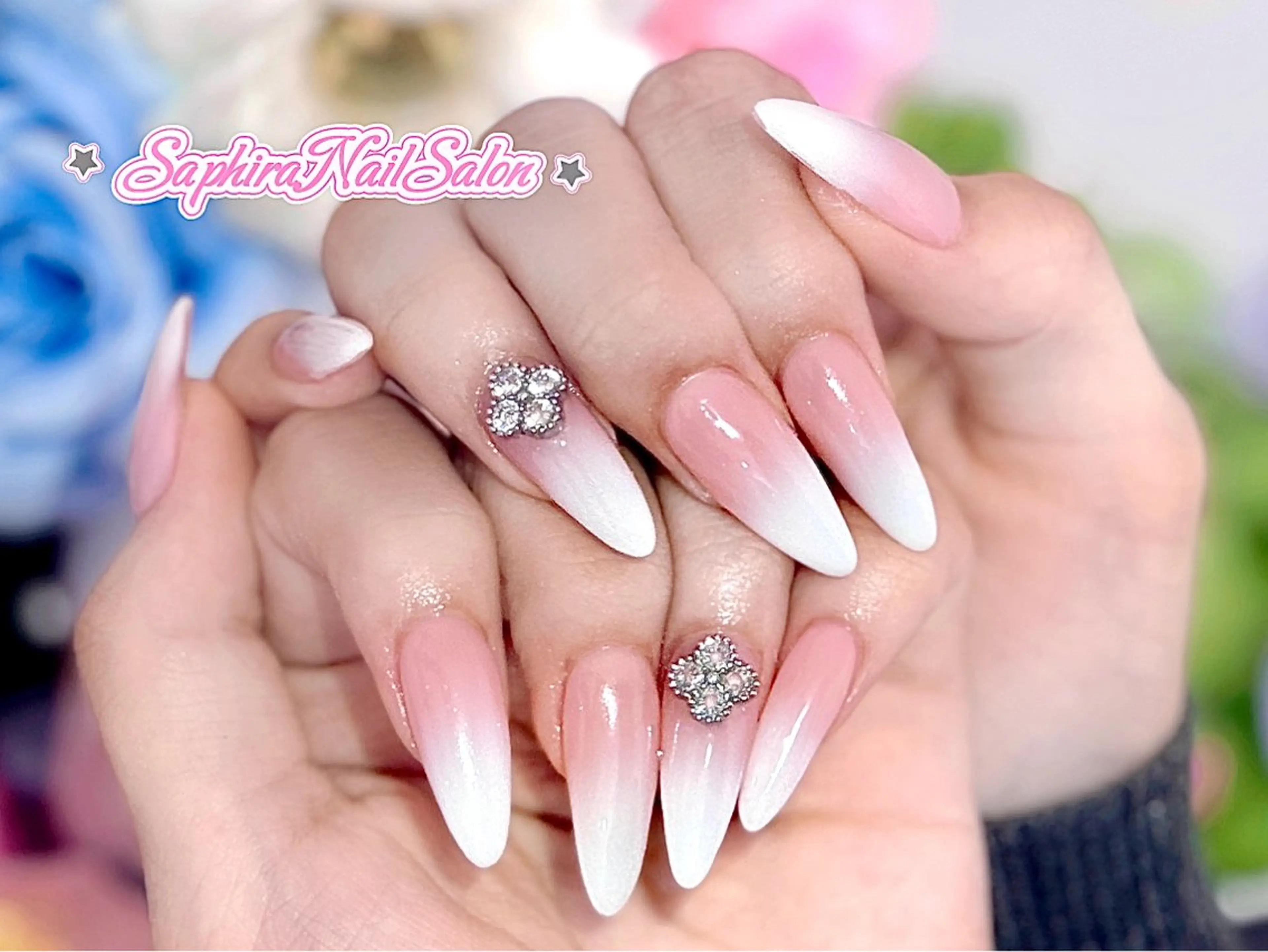 カラー ハンドネイル Saphiraネイル サロン錦糸町のネイルデザイン