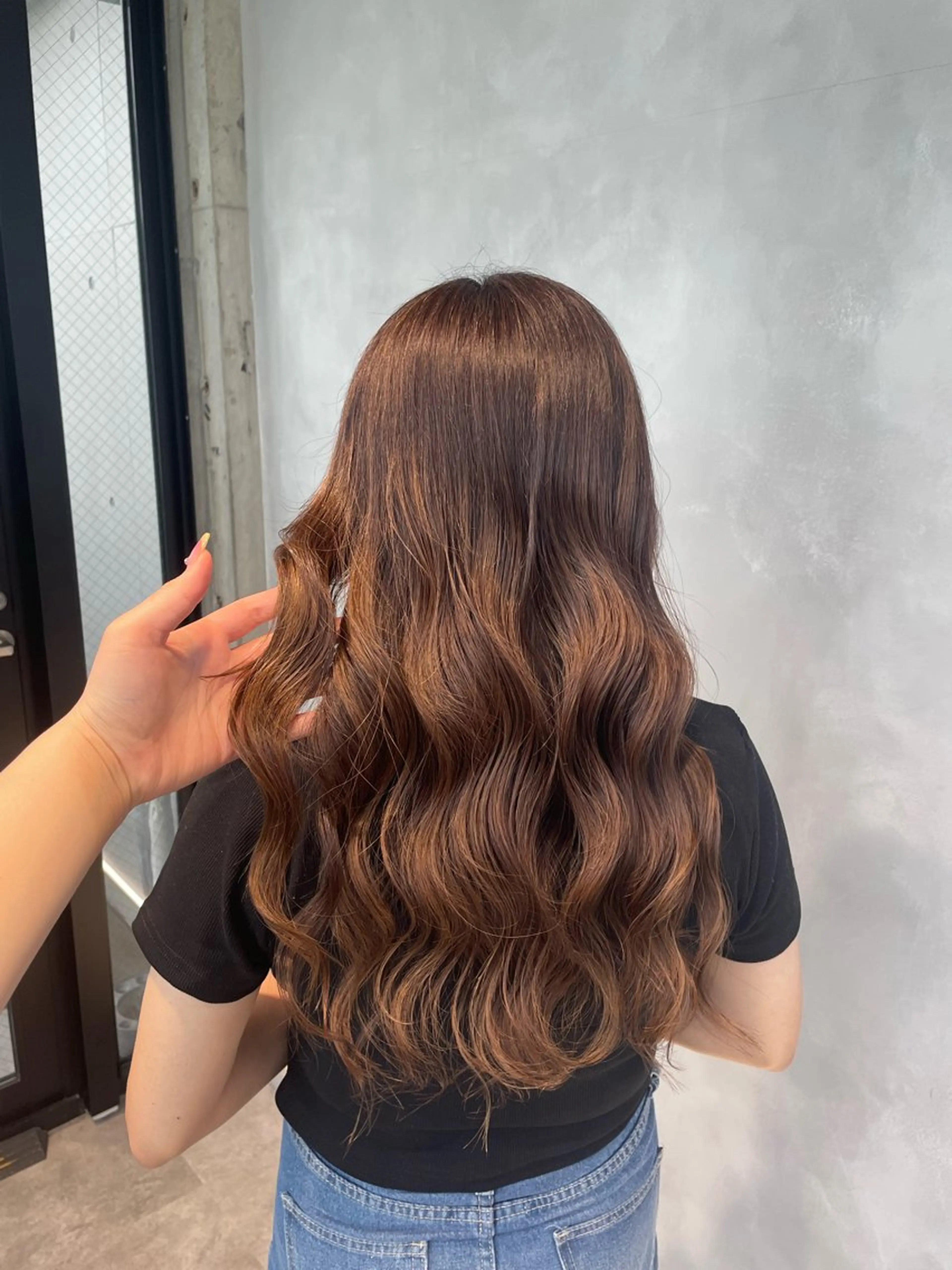 カラー 暖色/ハイトーン/ カラー/HBLのヘアスタイル