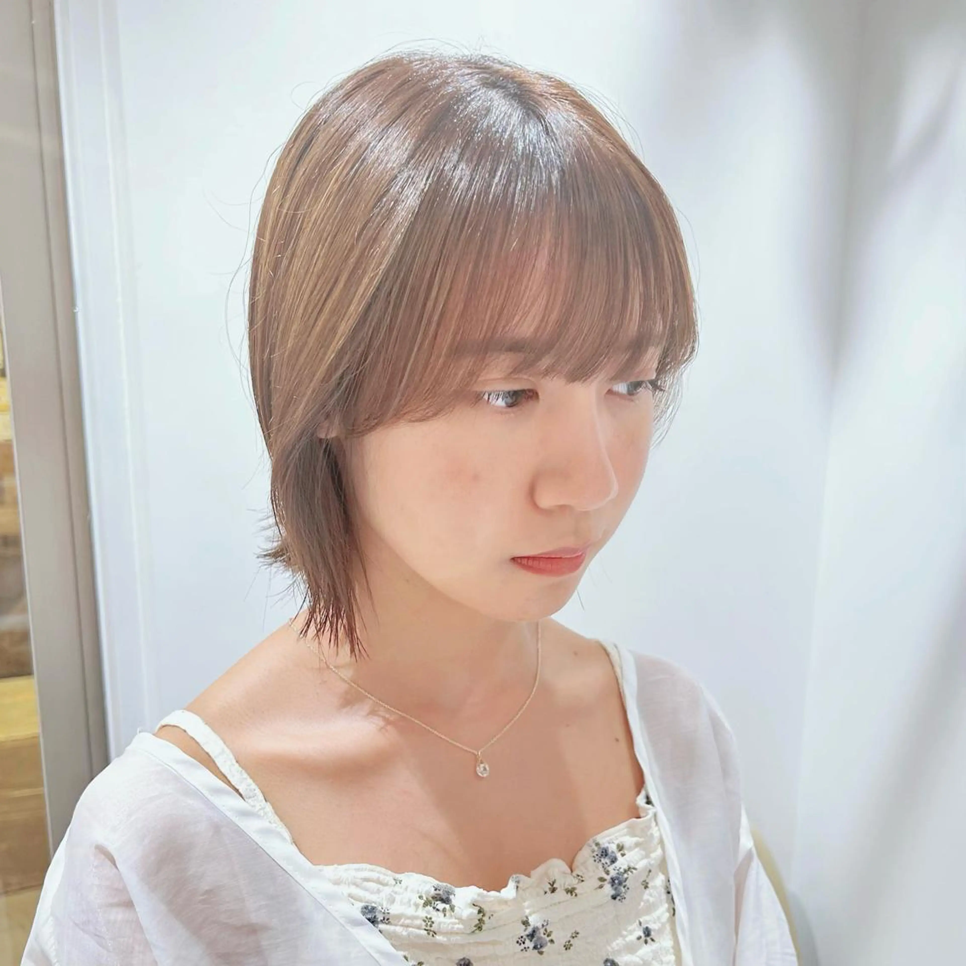 ショート カラー ヘアアレンジ ネイル マツエク・マツパ アイブロウ ブラウンカラー 透明感カラー オリーブブラウン カラーマツエク ブラウン 韓国マツエク/まつパ 🎀misaki🎀のマツエク・マツパデザイン