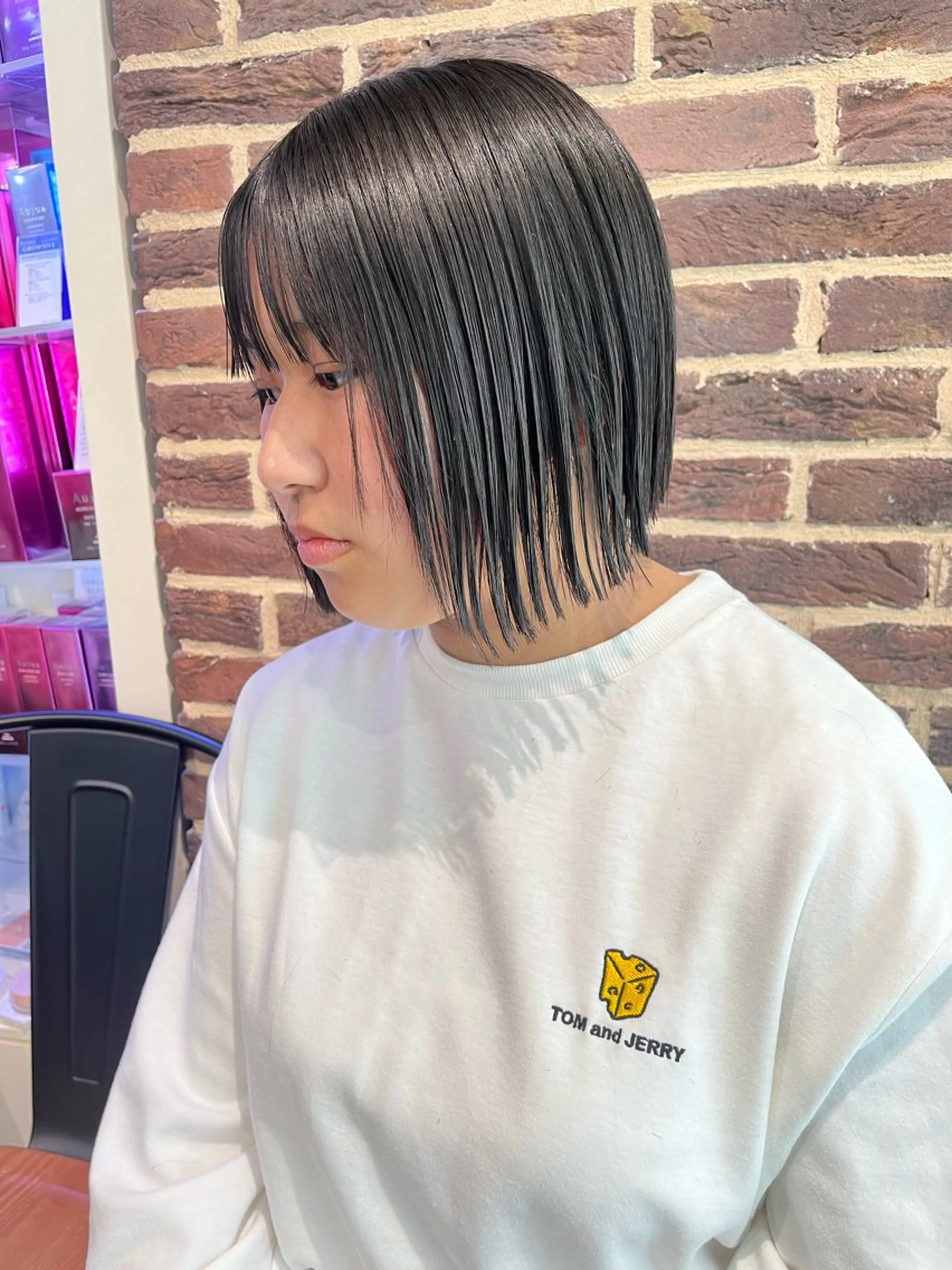 ミディアム 酸性ストレート 🤍🎀honokaのヘアスタイル