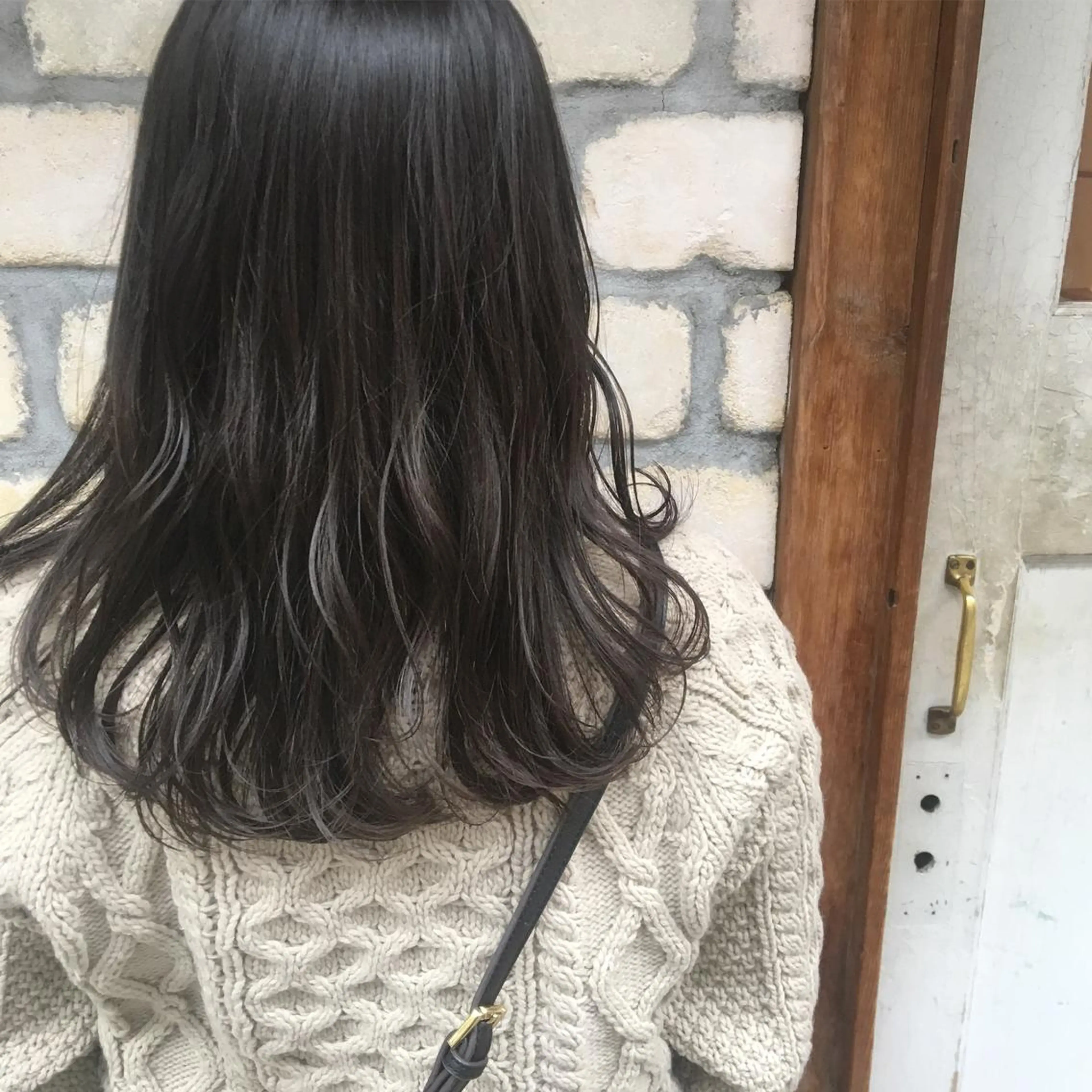 セミロング カラー アッシュ グラデーションカラー emme MIHO♡のヘアスタイル