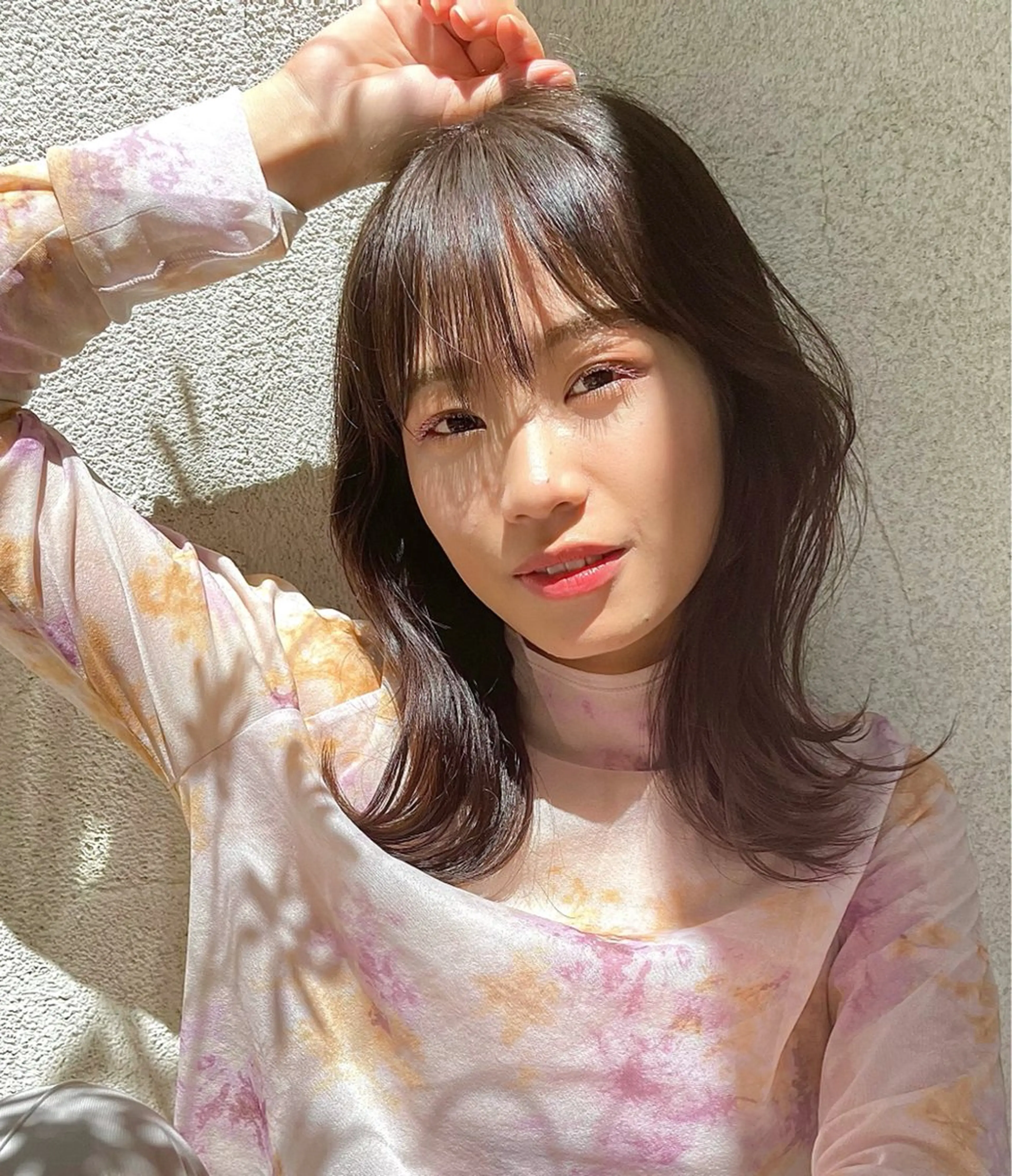 ミディアム カラー ベージュカラー くびれヘア カット ヘアカラー カラー/レイヤー/ 髪質改善/PAAQのヘアスタイル