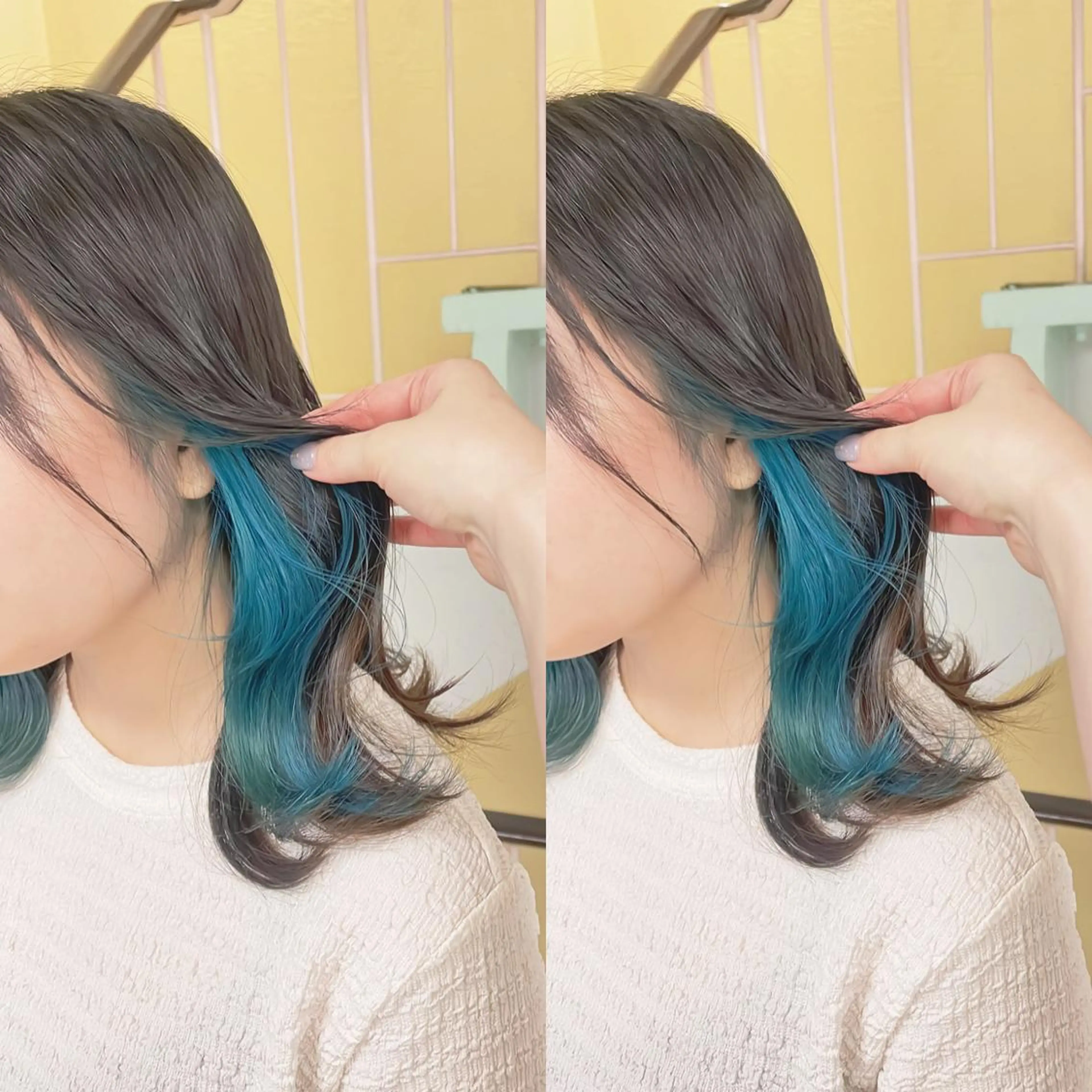 カラー ヘアカラー トリートメント 渋谷:インナーカラー ／🍒エリカ🍒のヘアスタイル