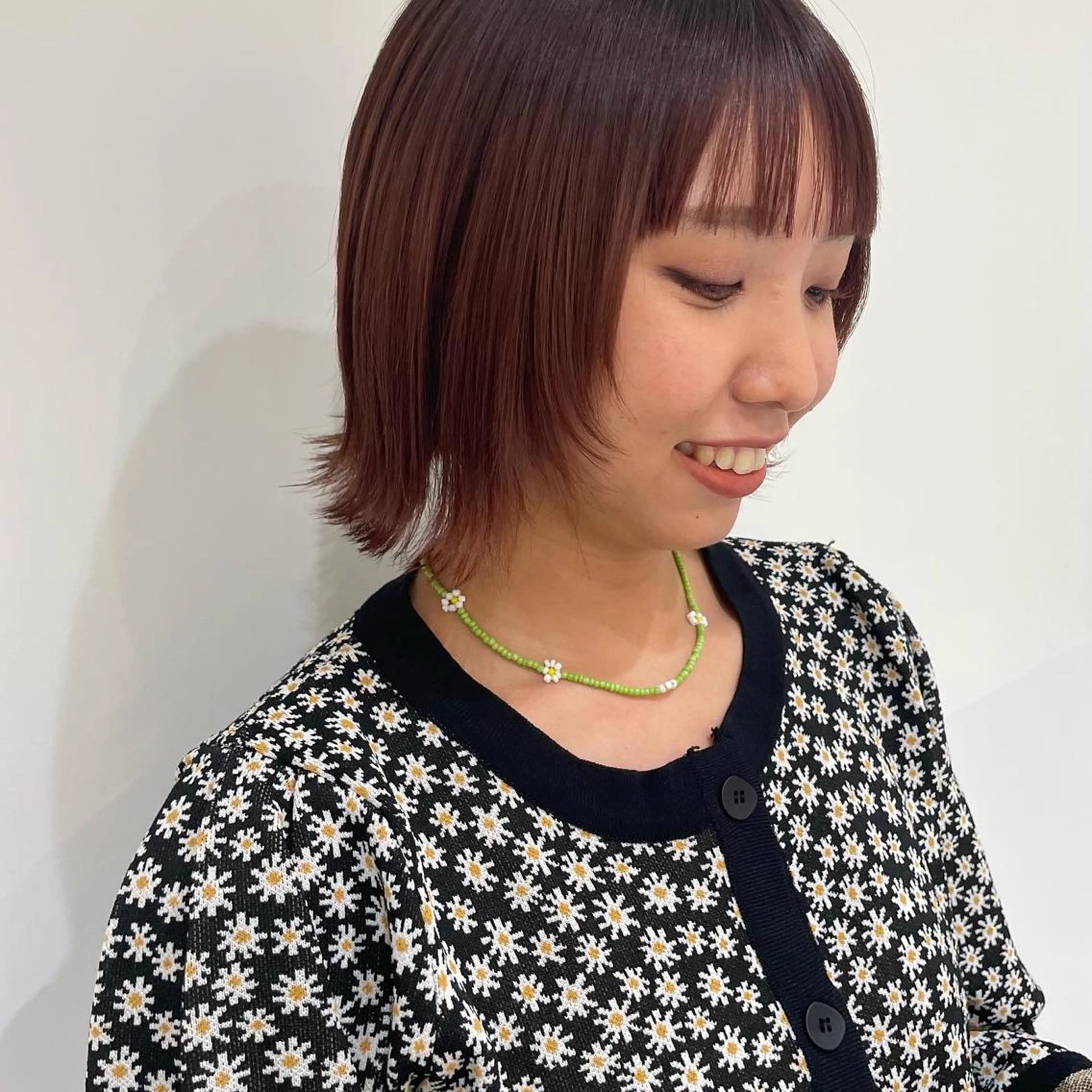 ミディアム カラー オレンジ インナーカラー/レイ ヤーカット♡/マキシのヘアスタイル