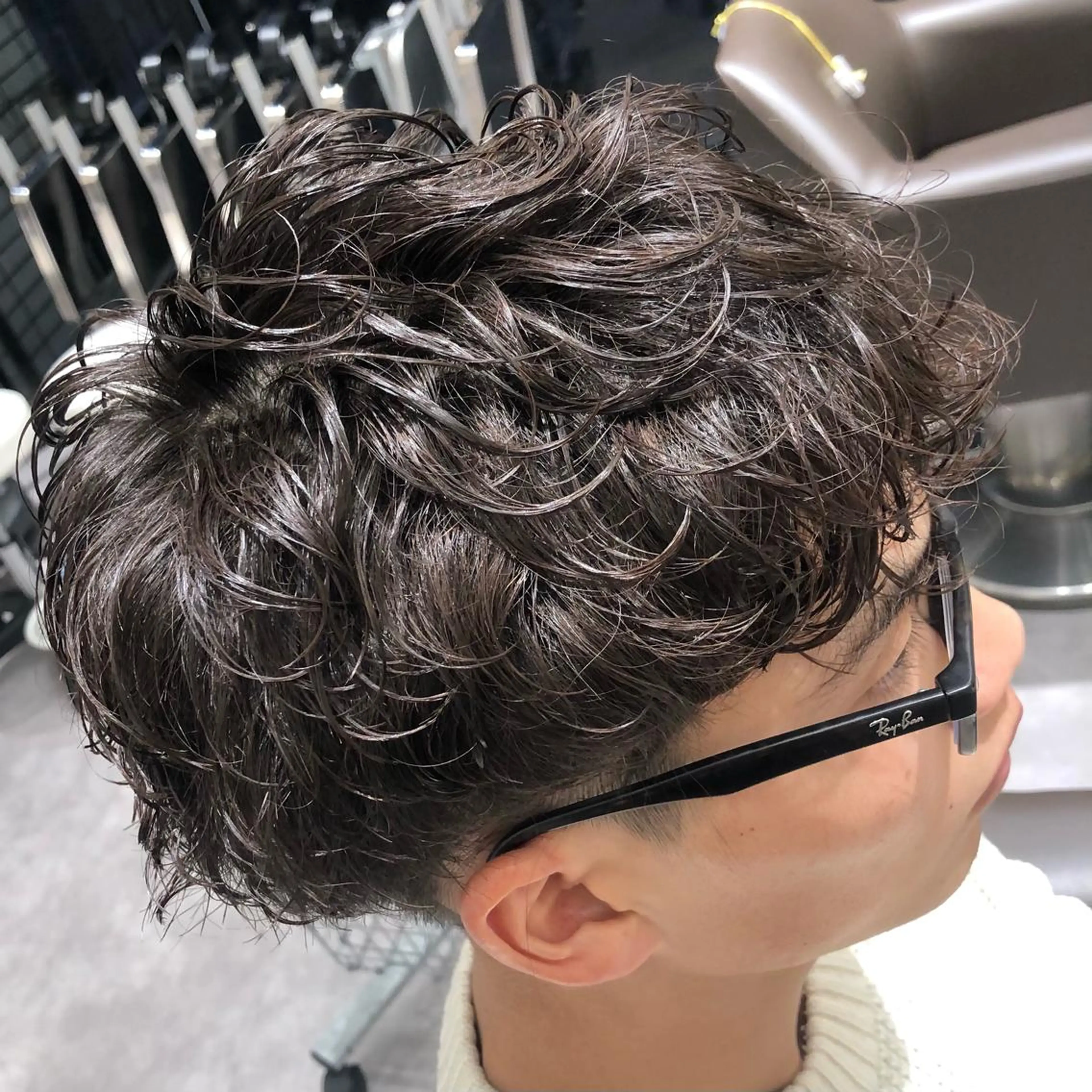 パーマ メンズ メンズパーマ メンズ特化店長✨ 9/13空◎岡本一真のヘアスタイル