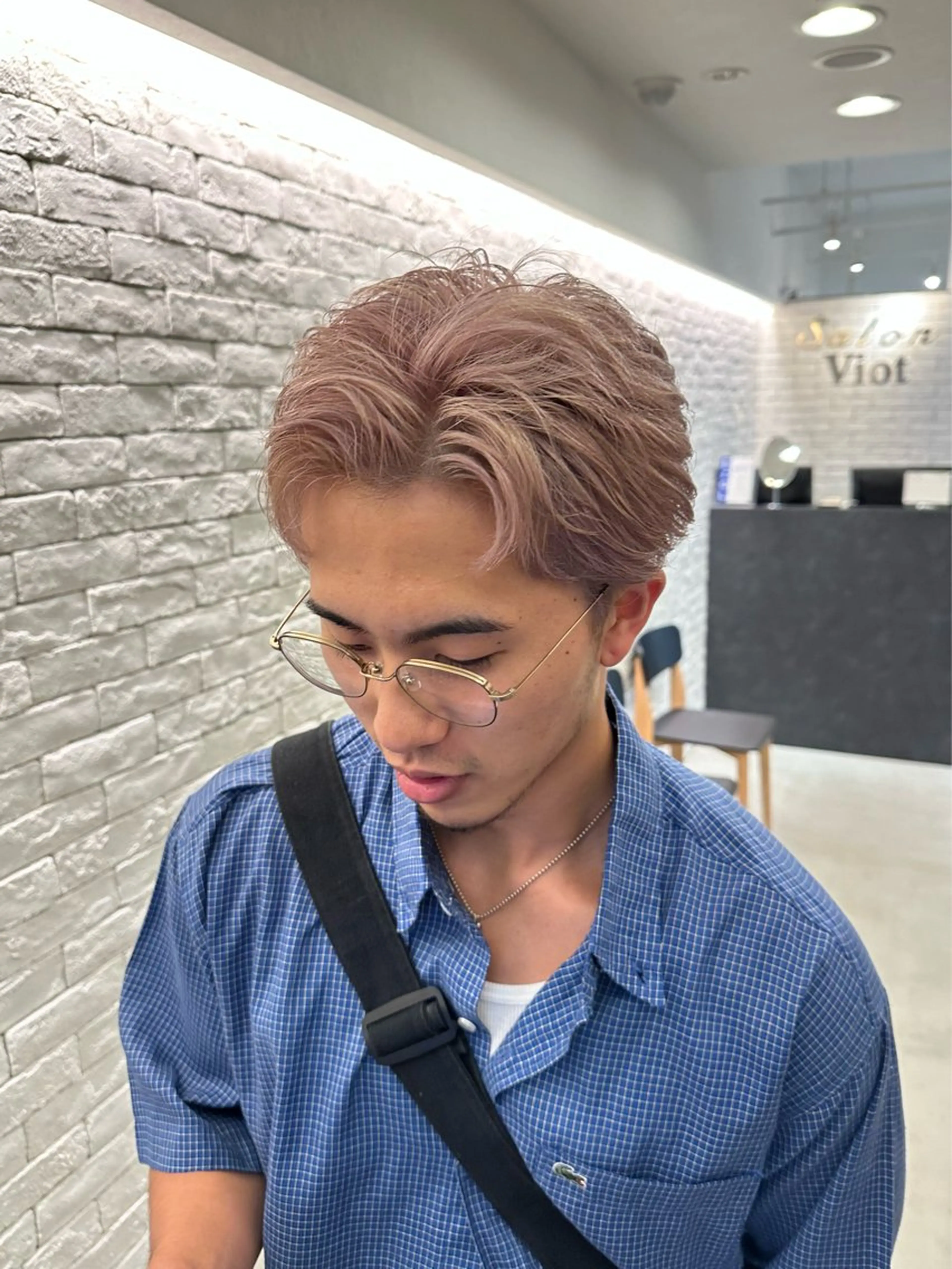 ショート カラー メンズ ヘアカラー トリートメント 銀座 / シマムラミホのヘアスタイル
