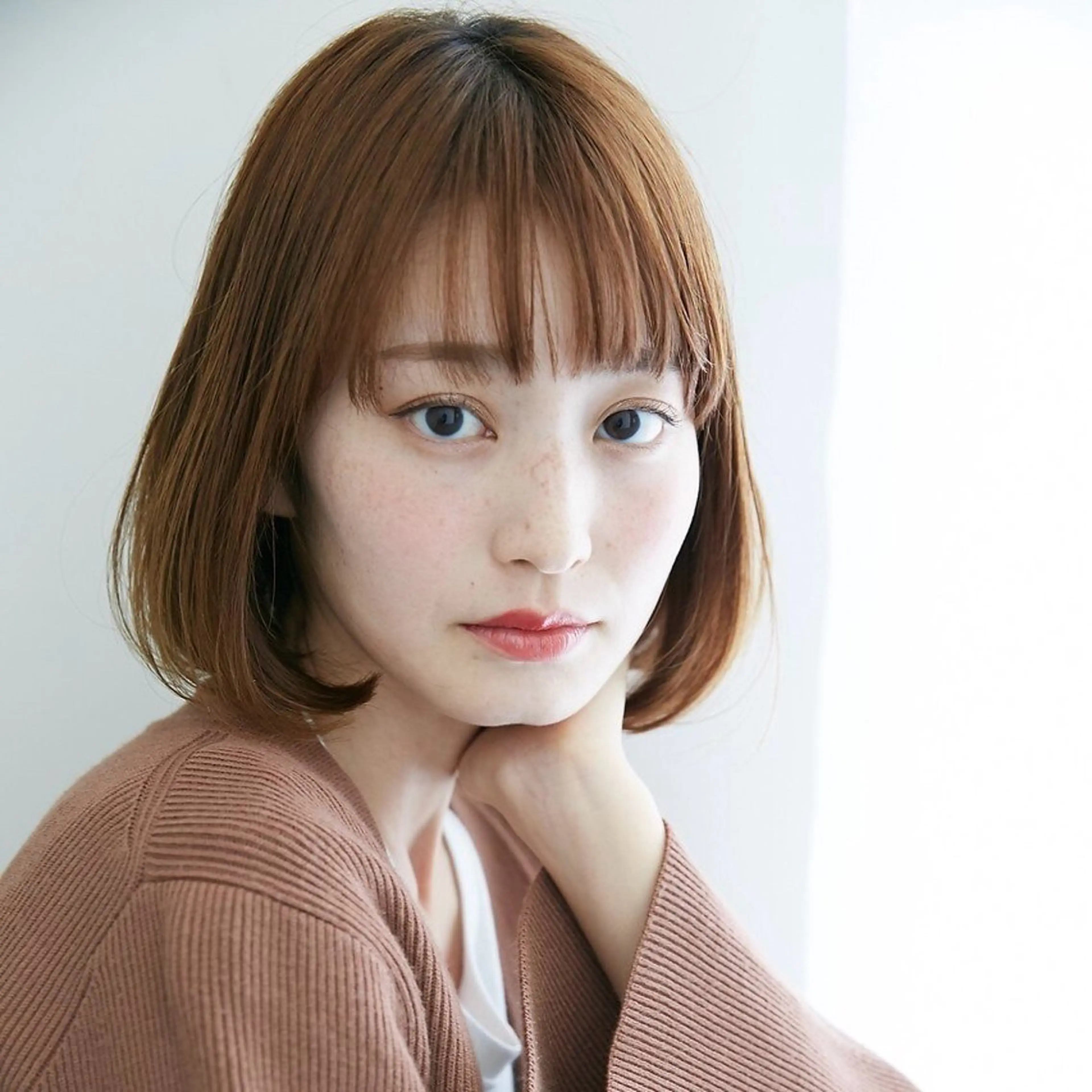 ミディアム カラー カット 縮毛矯正 奈良/登美ヶ丘/ ユウタのヘアスタイル