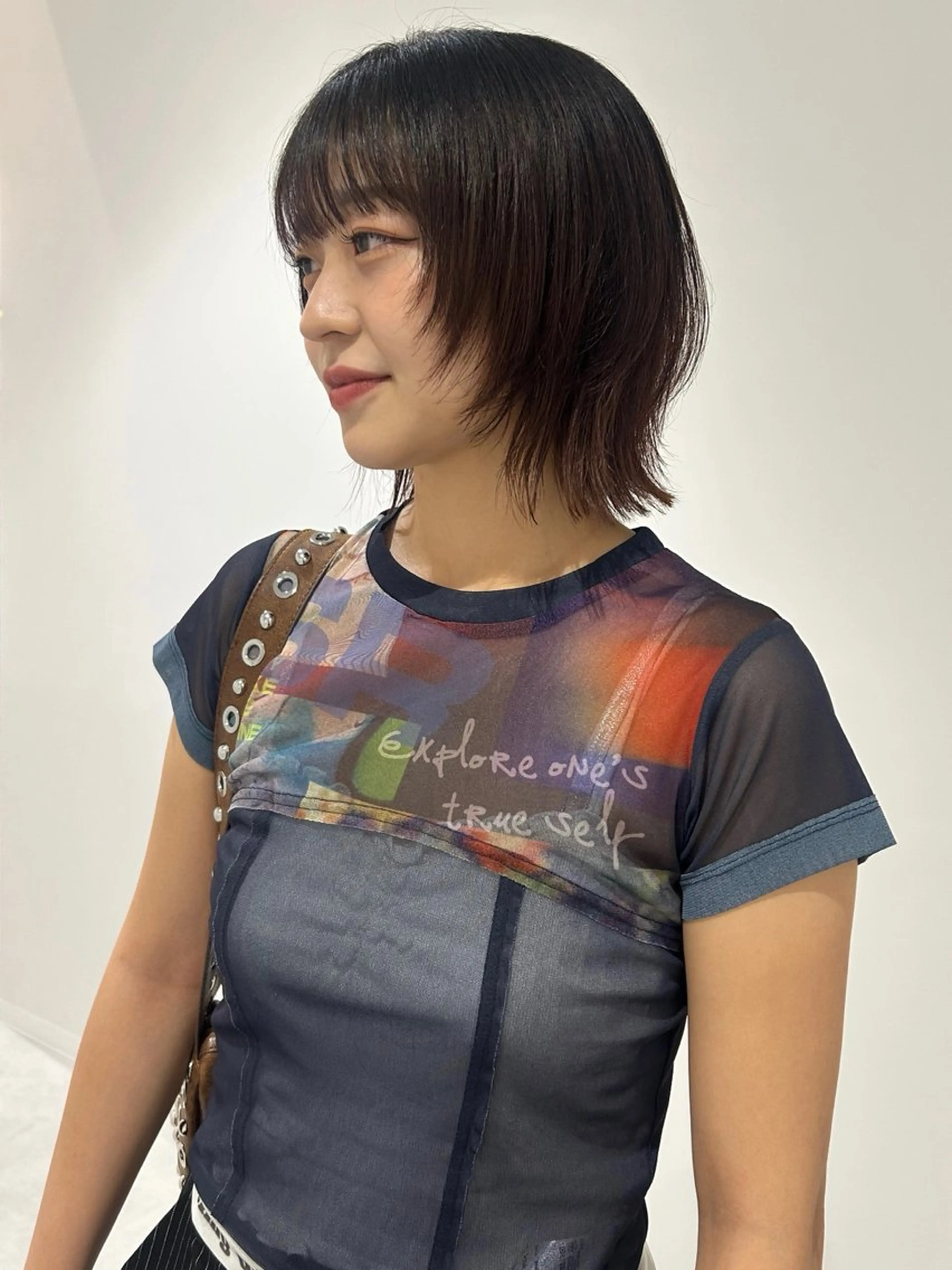 ミディアム カラー ボブレイヤー ボブ レイヤーカット カット ヘアカラー 👔ボブ﹨似合 わせパーマ🩳ももかのヘアスタイル