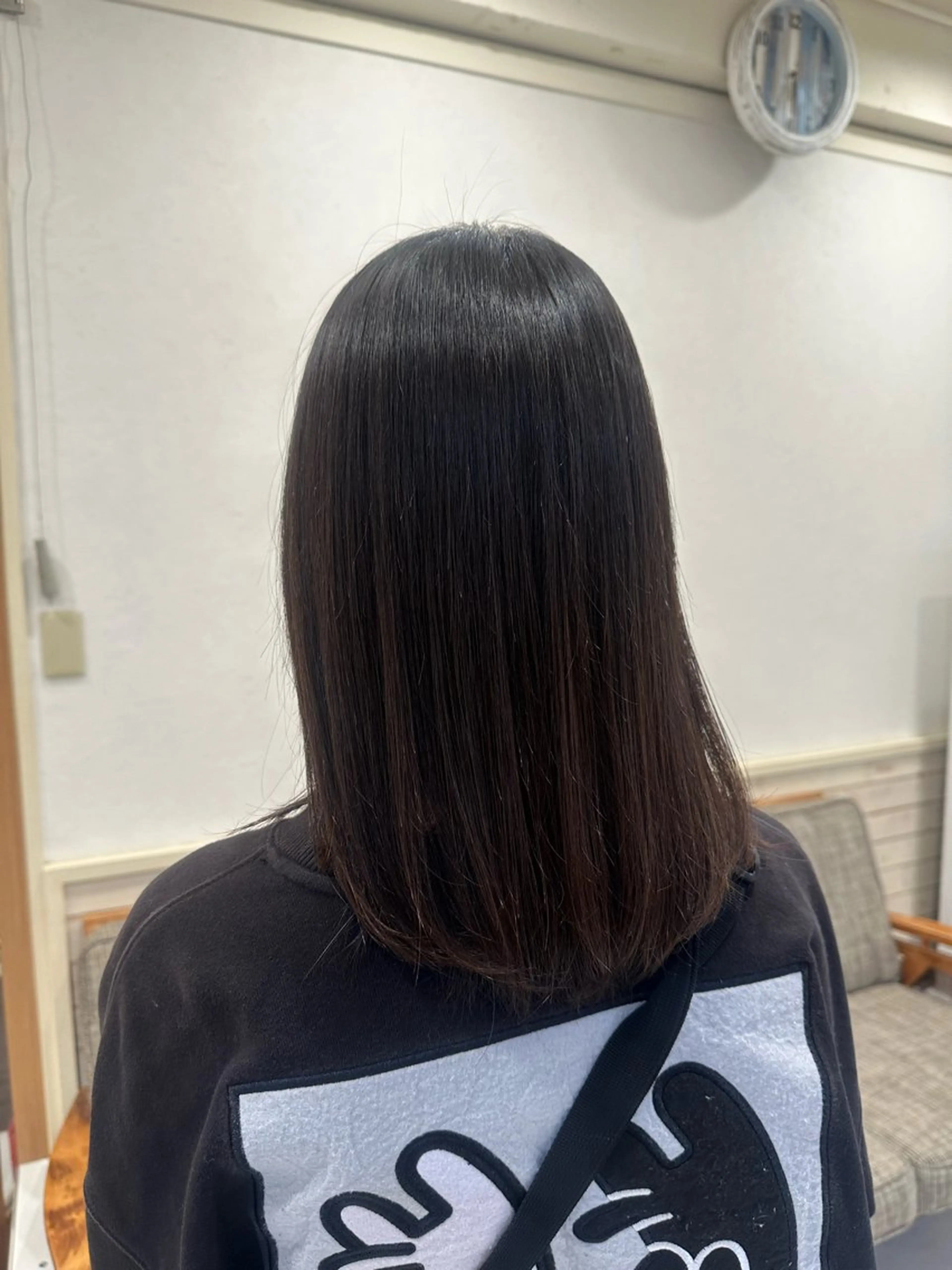 ロング パーマ 縮毛矯正 江口 侑理加のヘアスタイル