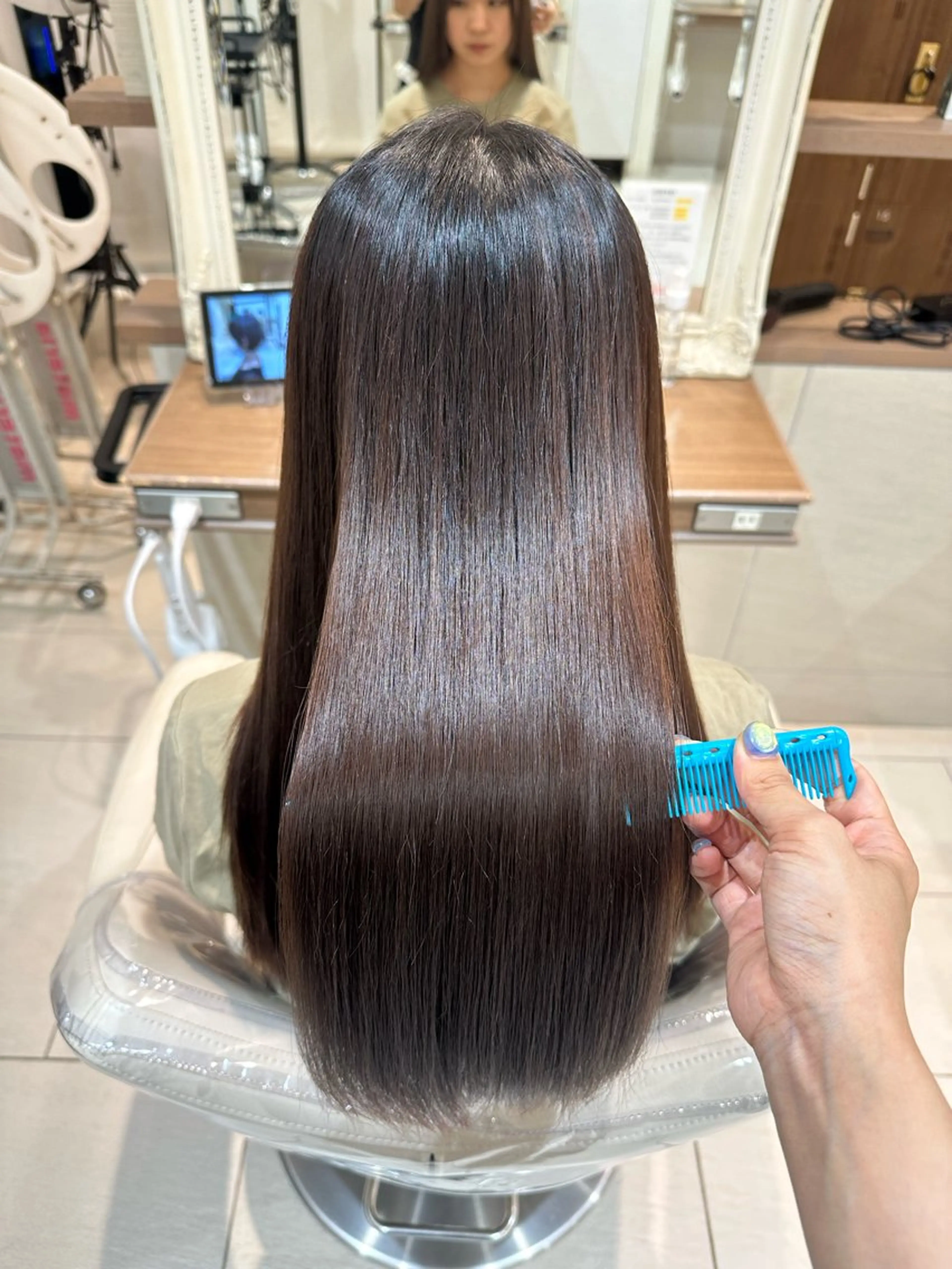 ロング メンズ縮毛矯正 💎Reoのヘアスタイル