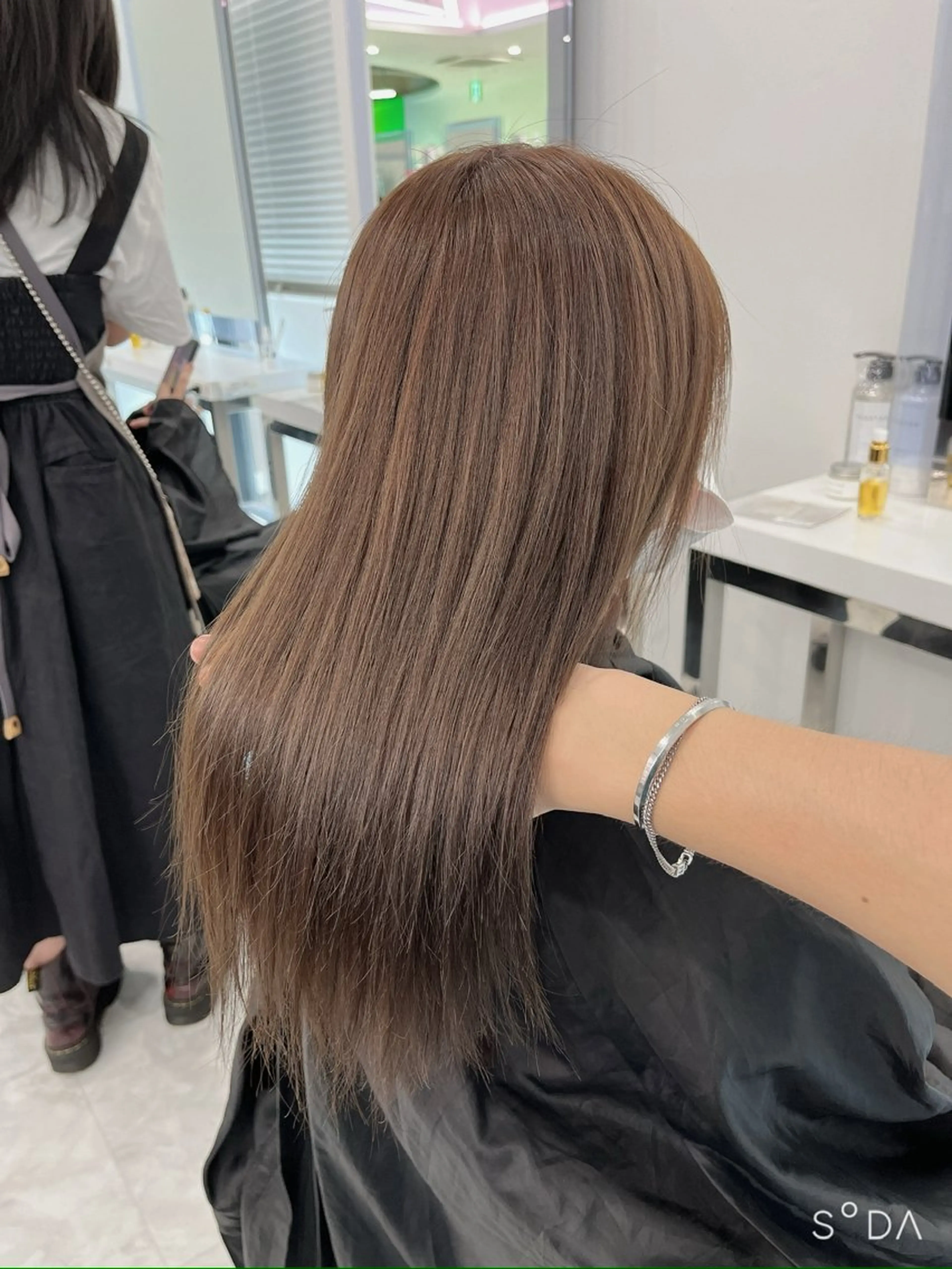 カラー ヘアカラー トリートメント 似合わせ💗透け感 💗ブリーチなし💗のヘアスタイル