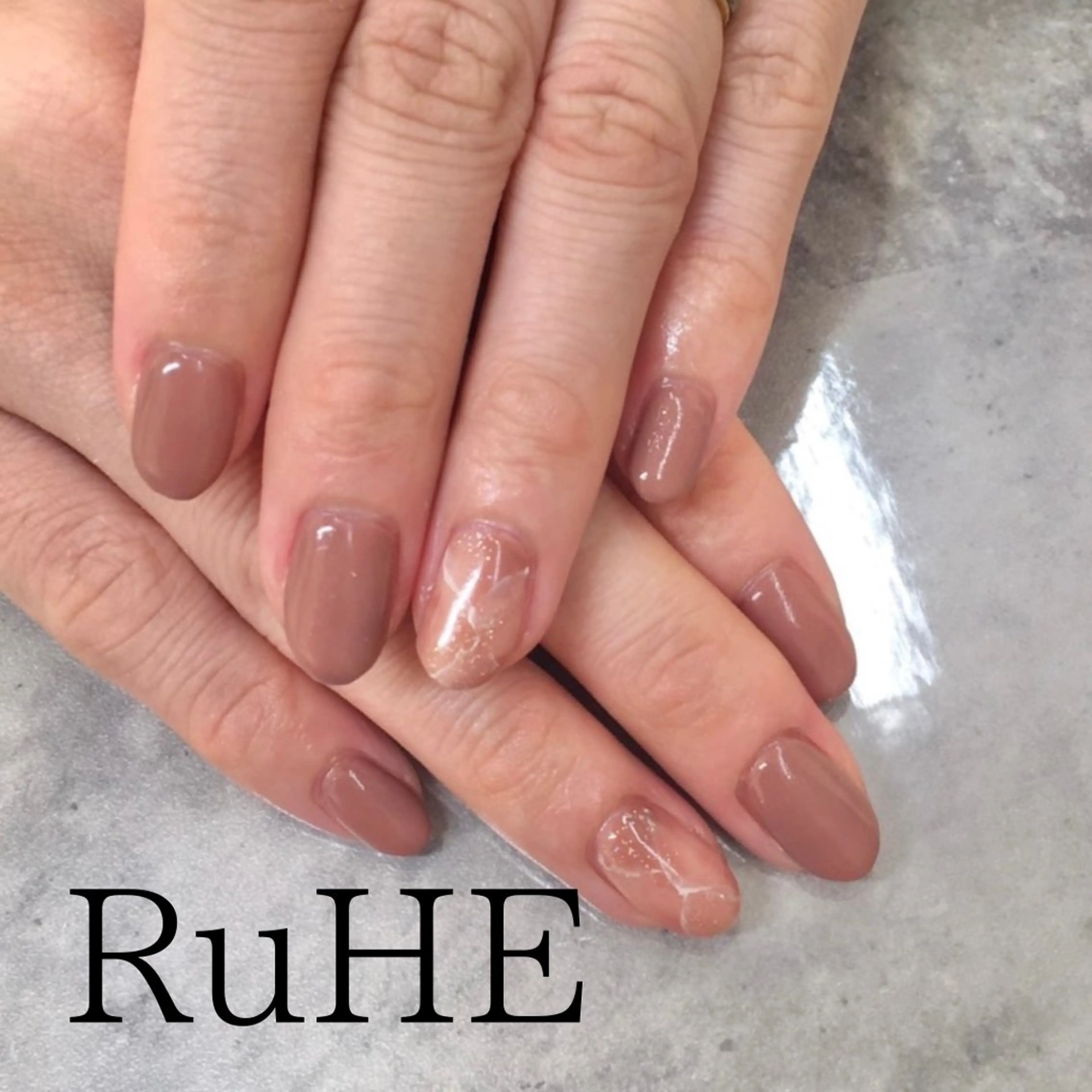ネイル アートネイル ワンカラーネイル RuHE （BB nail)のネイルデザイン