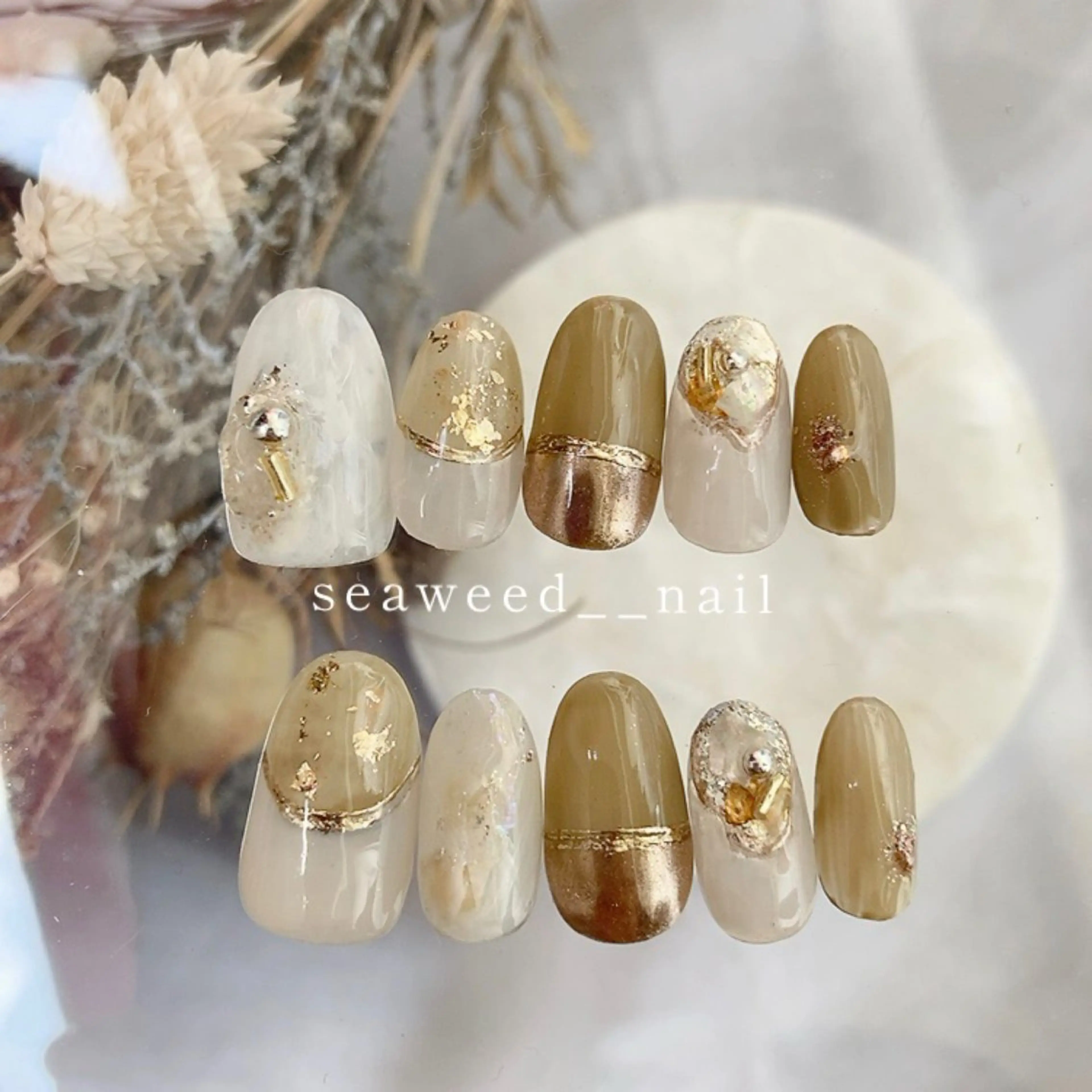 ネイル ハンドネイル seaweed nailのネイルデザイン