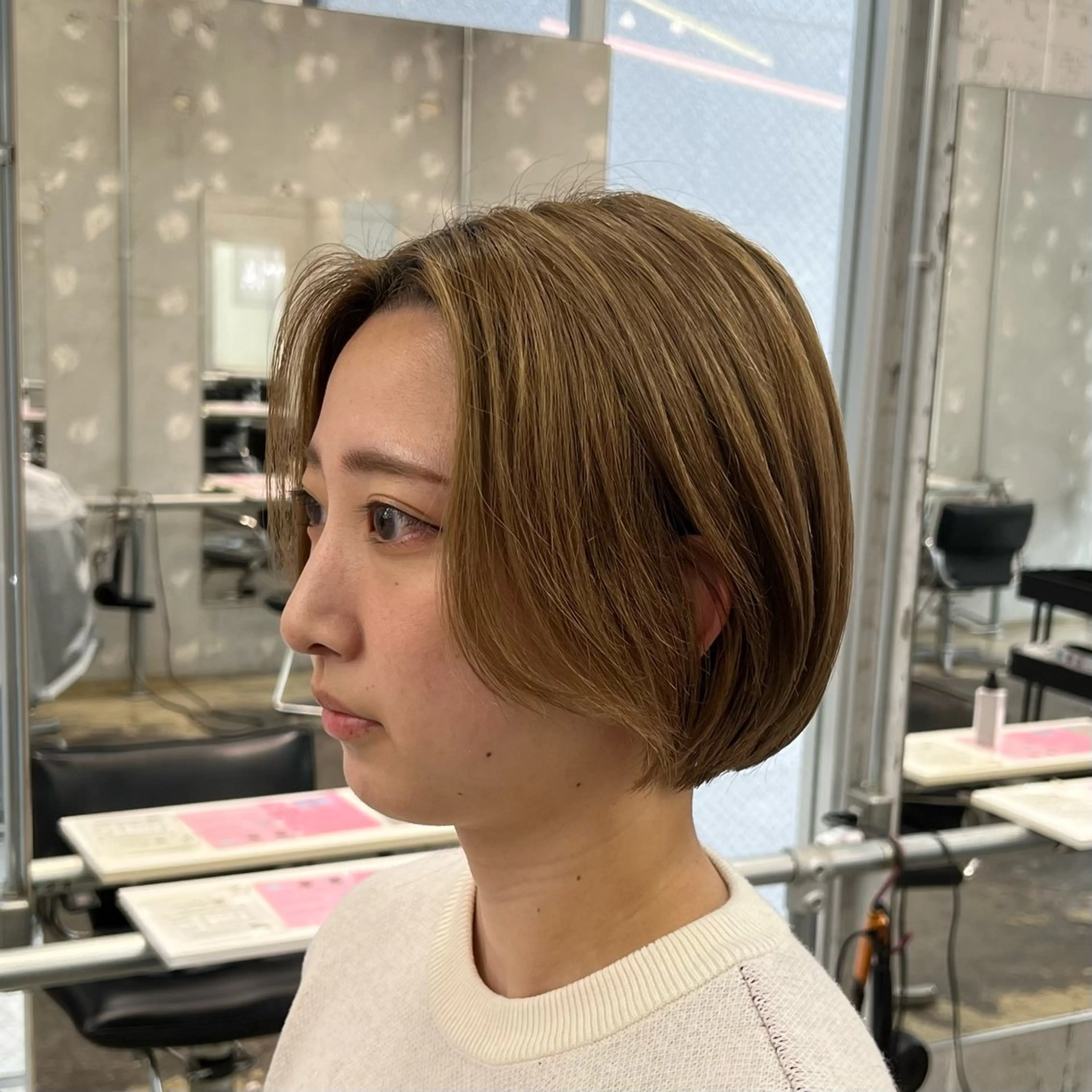 ショート カラー 似合わせパーマ/ 艶髪矯正/文哉のヘアスタイル