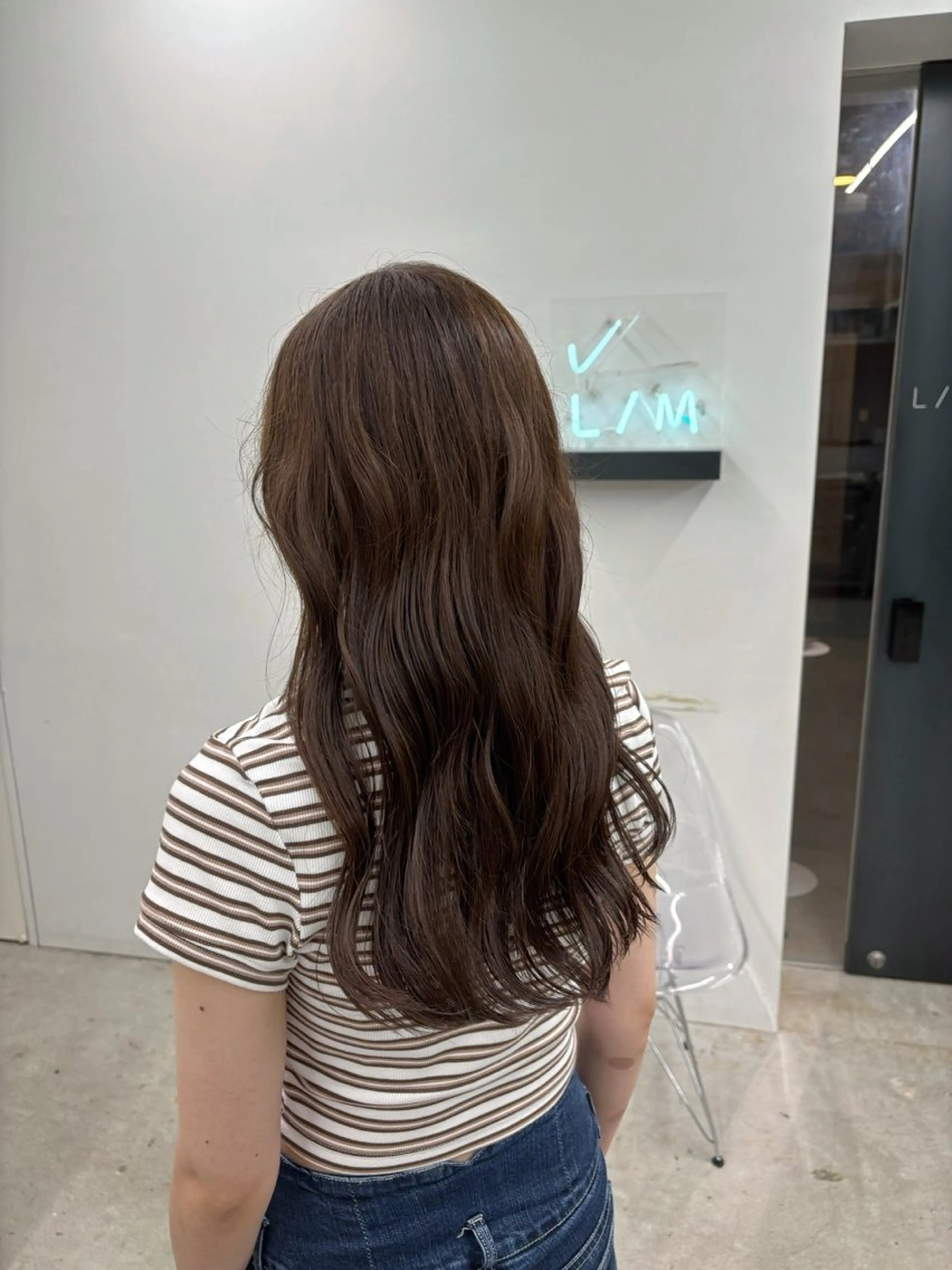 ロング カット ヘアカラー カネコ ノノカのヘアスタイル