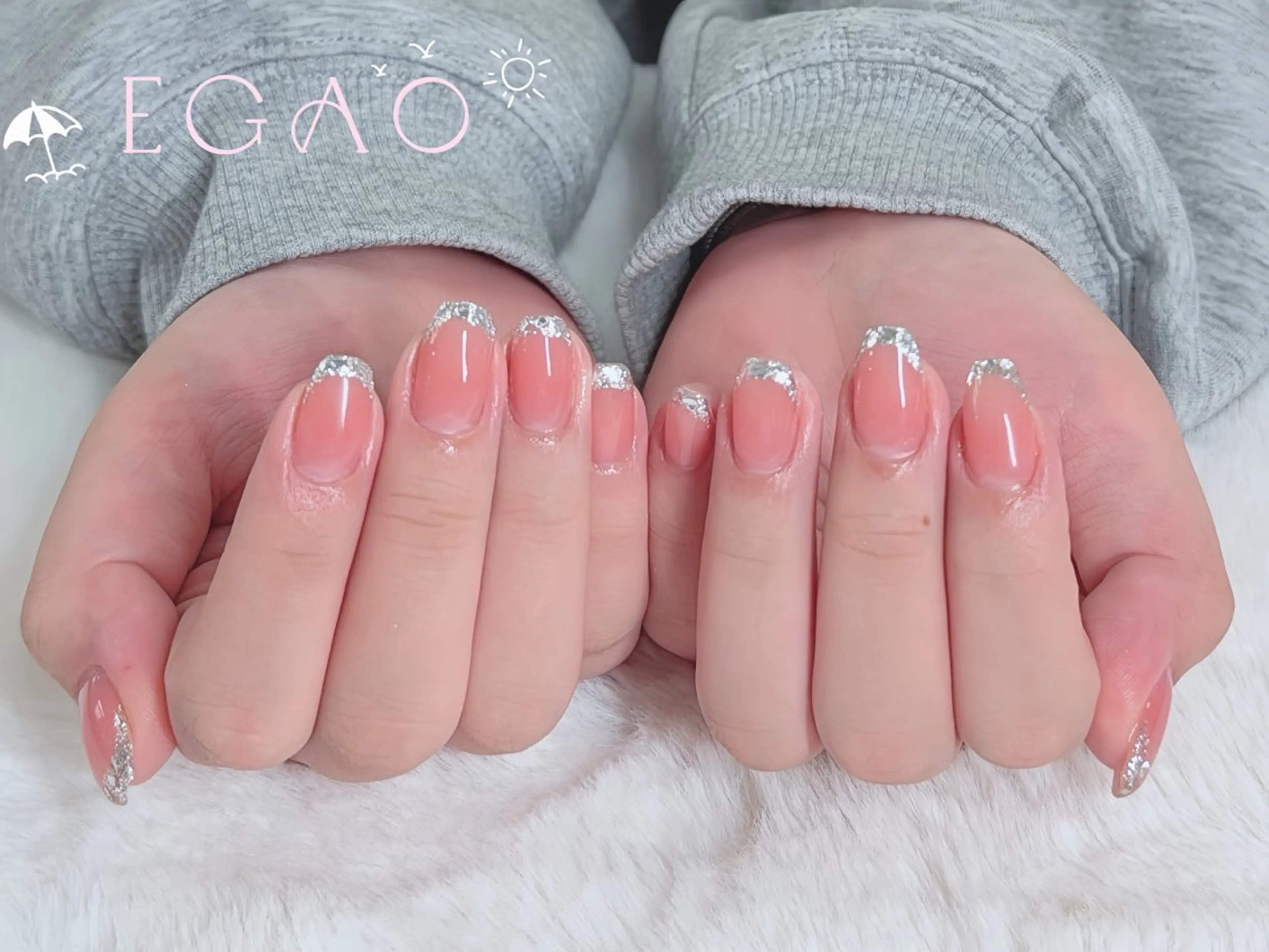ネイル アートネイル フットネイル フレンチネイル ジェルネイル グラデーション ハンドネイル Egao Nail Salonのネイルデザイン