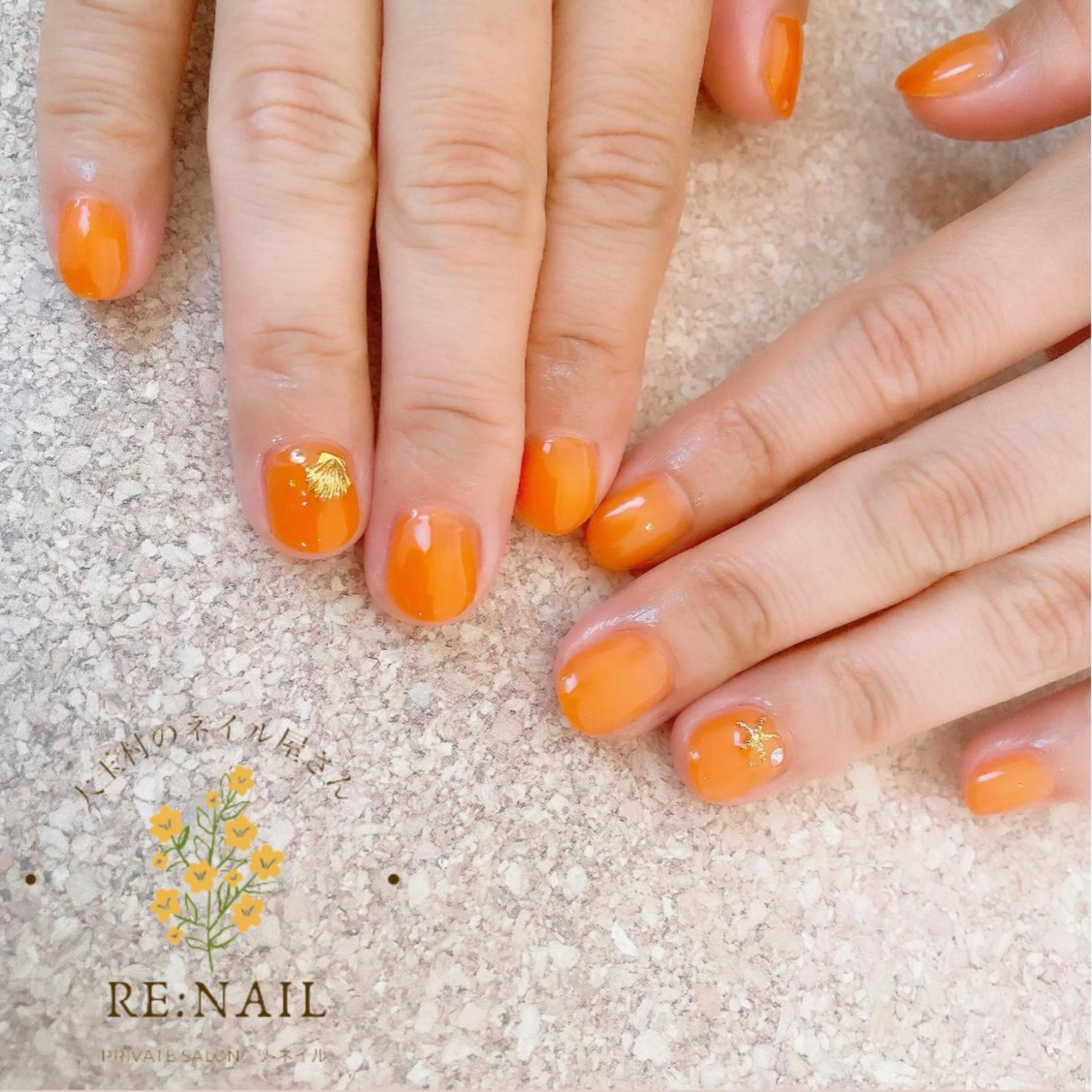 ネイル ワンカラーネイル かんの りなのネイルデザイン