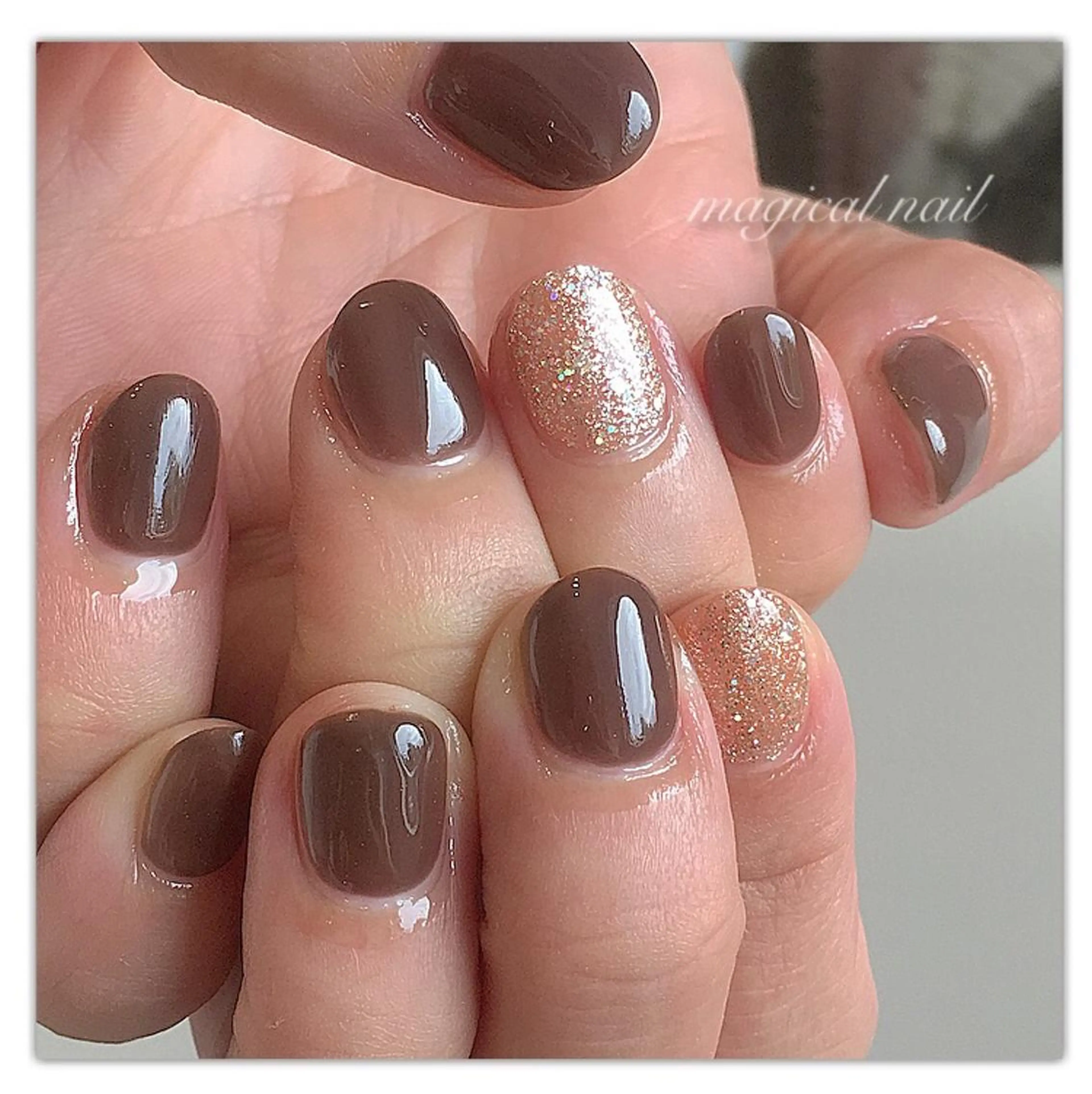ネイル ワンカラーネイル ハンドネイル magical nailのネイルデザイン