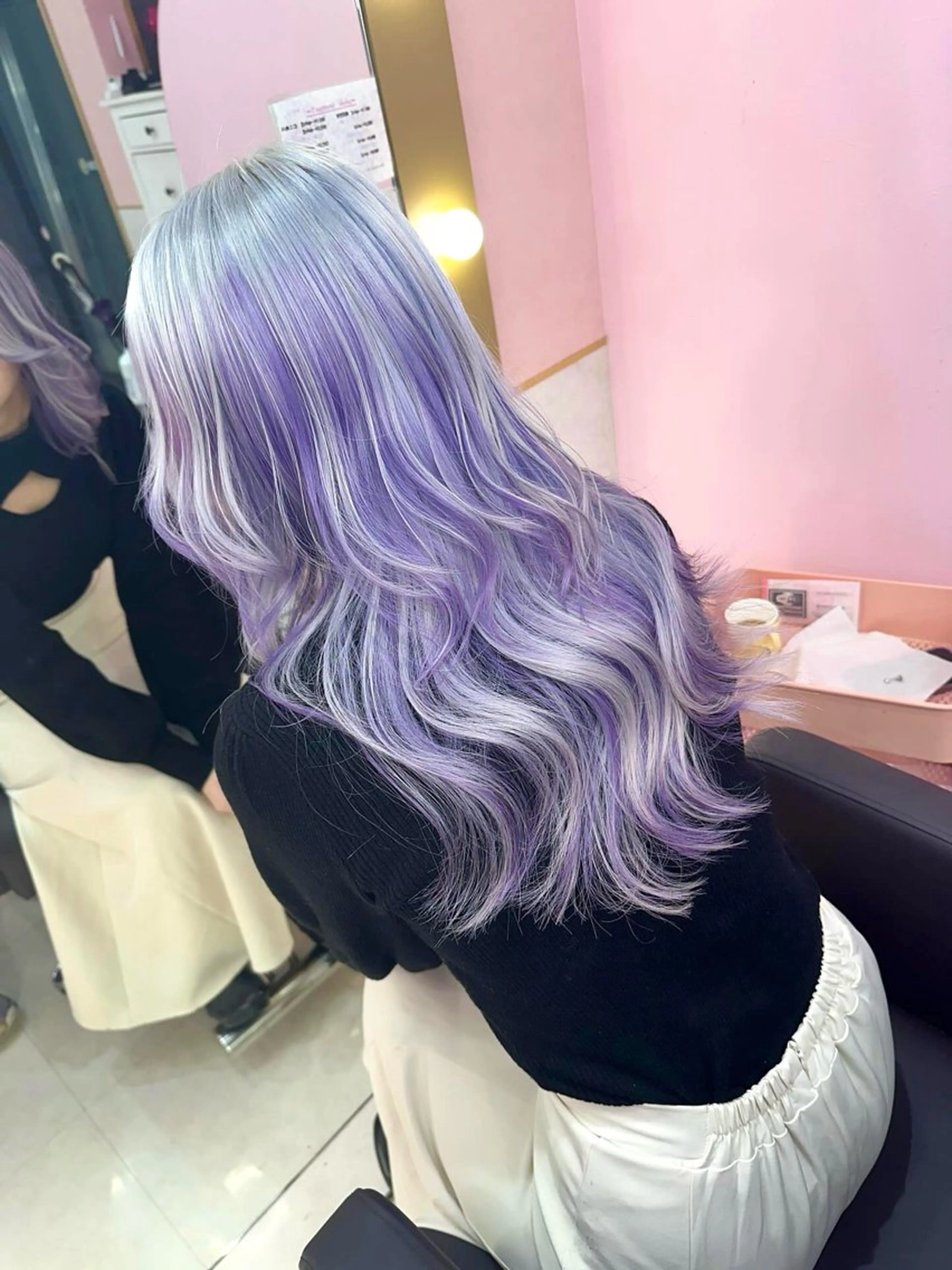 ロング カラー ヘアアレンジ ヘアカラー トリートメント 🦋艶髪ハイトーン KOKI🦋のヘアスタイル