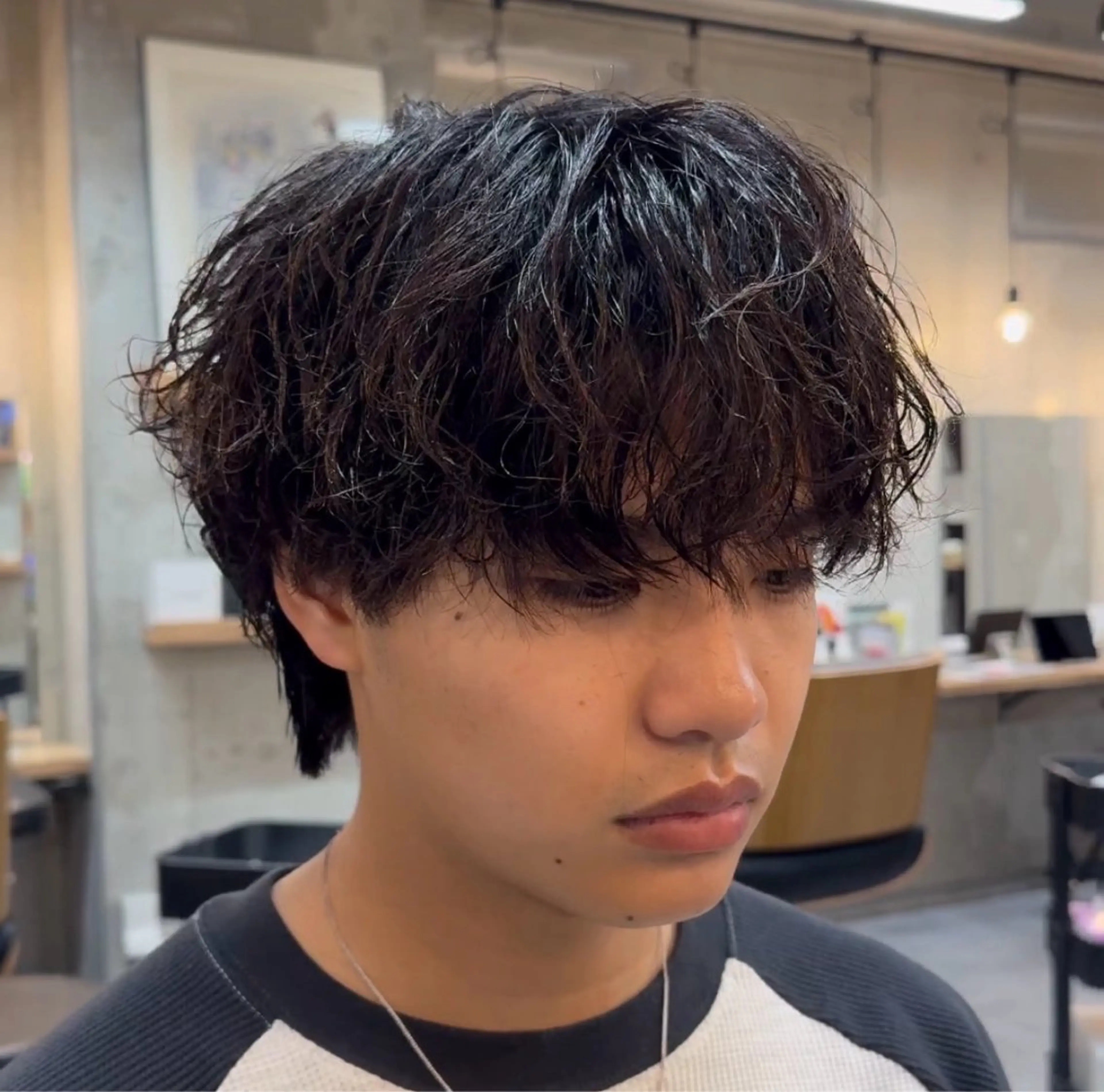 パーマ メンズ パーマ 💙垢抜け/モテヘア KEISHO🩶のヘアスタイル