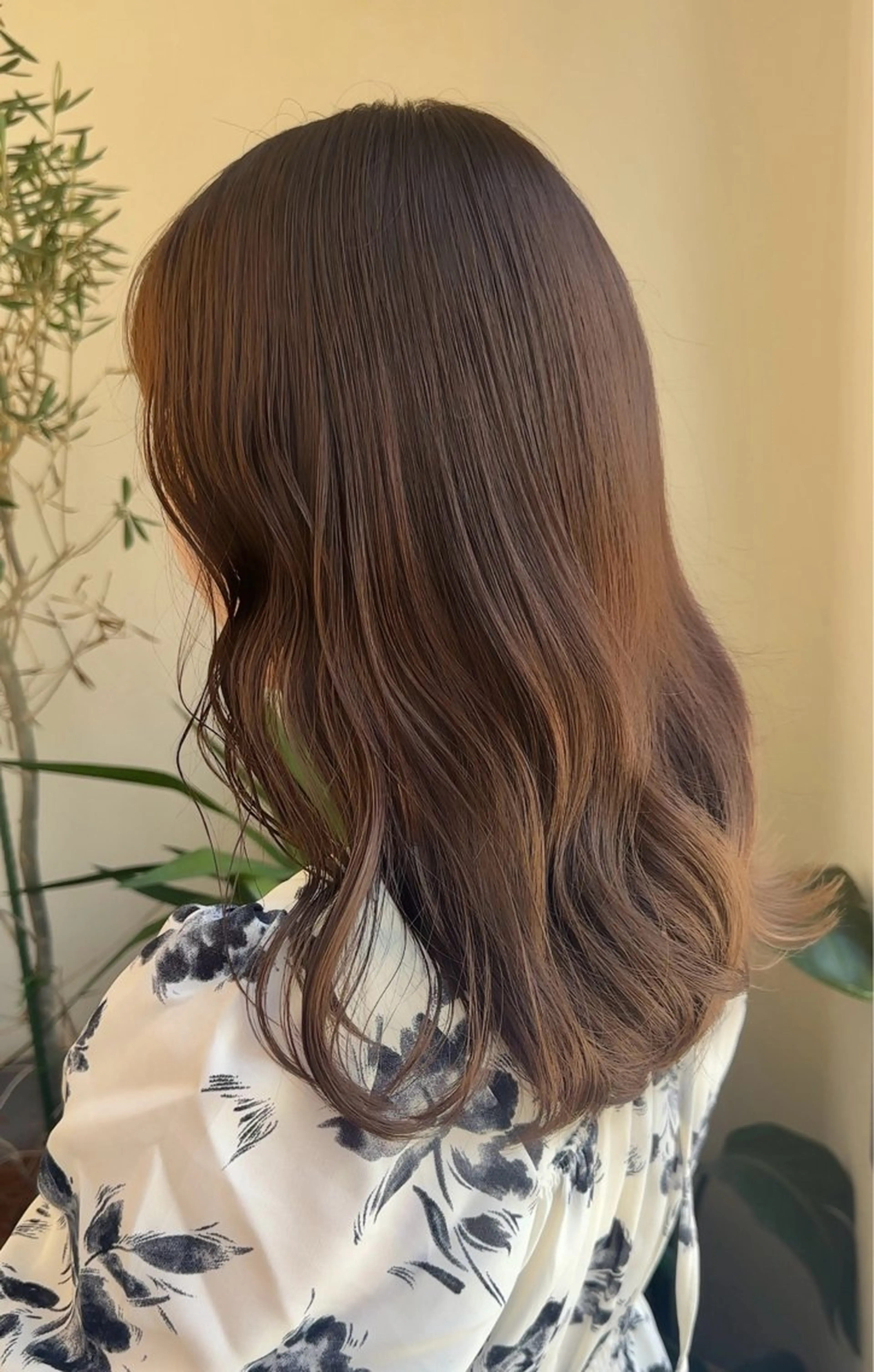 ロング カラー ブリーチ ブラウンカラー ケアブリーチ 透明感カラー ココアブラウン カット ヘアカラー トリートメント 髪質改善/レイヤー/ 艶髪🎀ayaneのヘアスタイル