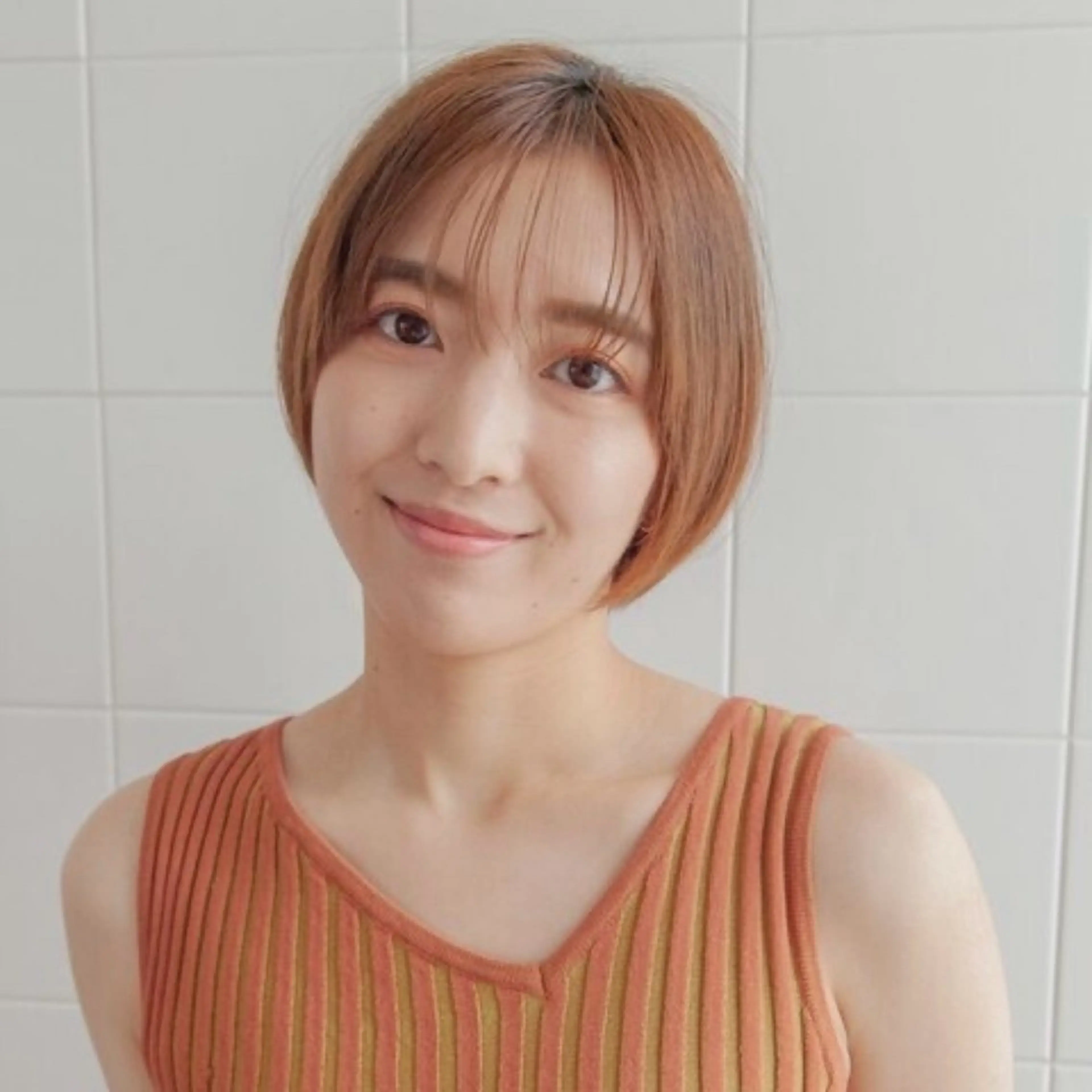 ショート カラー 似合わせショート/ ハイライト/我如古のヘアスタイル