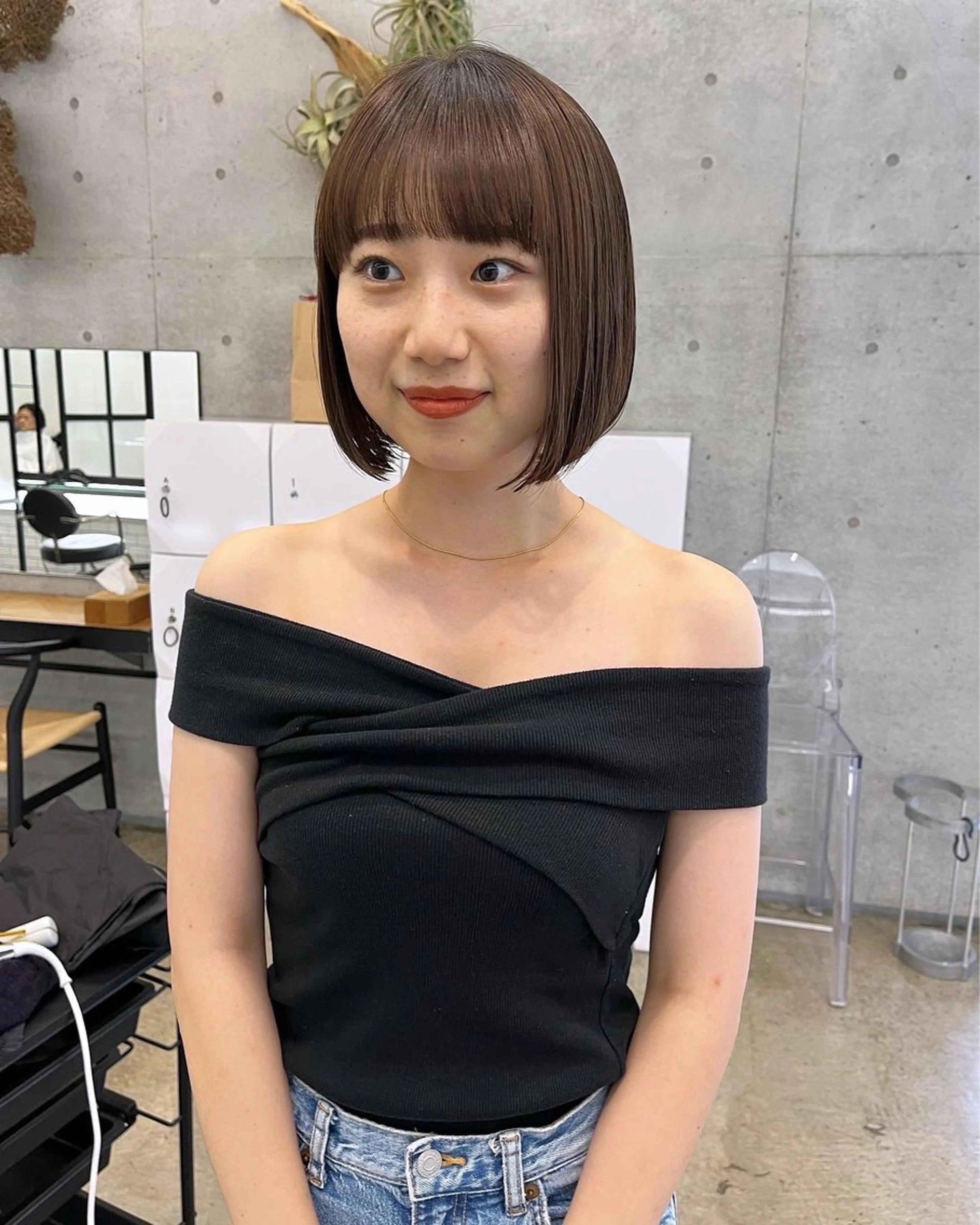 ショート カラー ベージュカラー ボブ GO TODAY SHAiRE SALON表参道Polaris店所属・暖色カラー/ピンク カラー/HARUKAのヘアスタイル