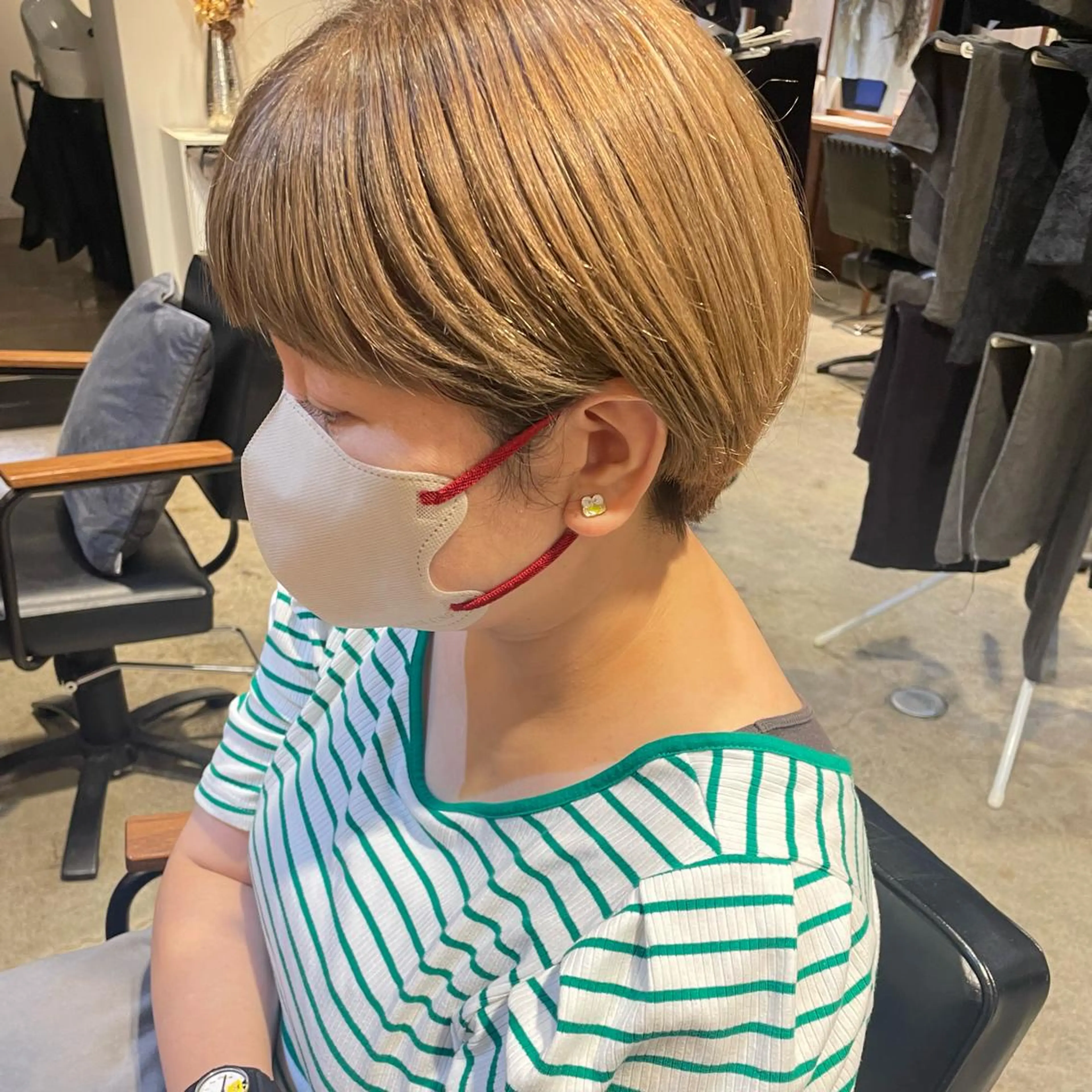 ショート カラー ヘアアレンジ テラ mimi.3c'sのマツエク・マツパデザイン