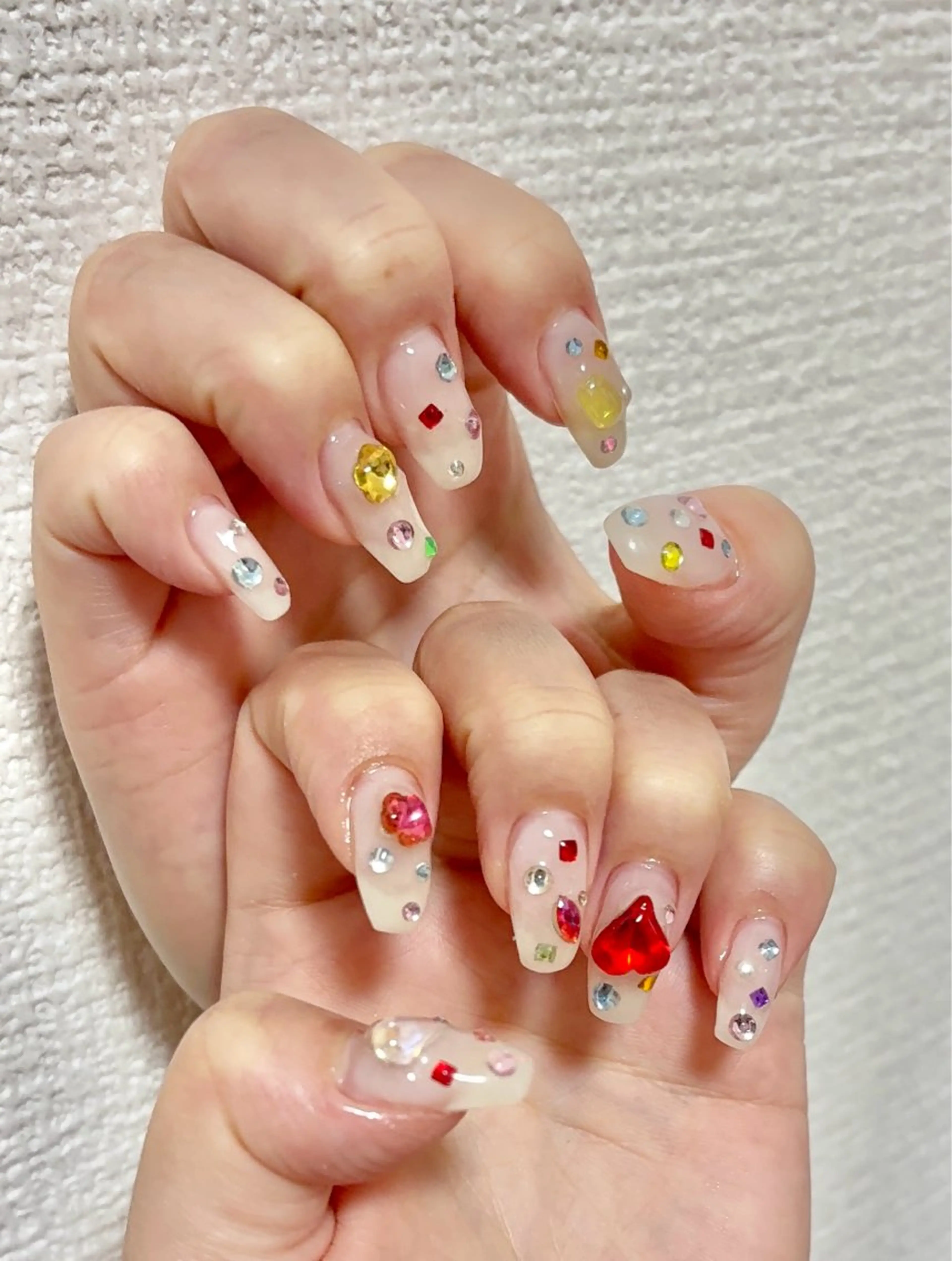 平日限定🩵宝石ネイル💅メニュー💎🌈の写真