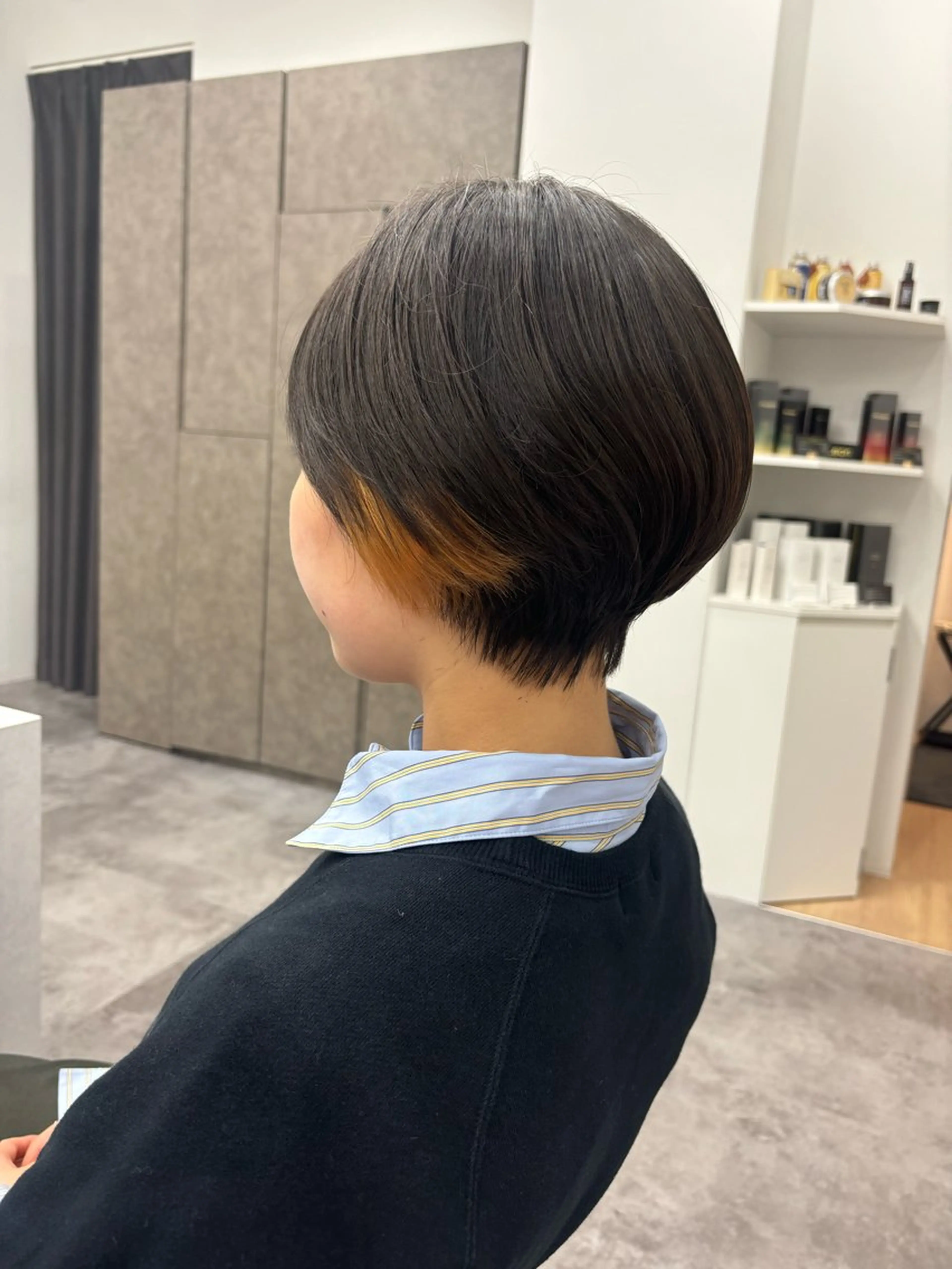 ショート カラー ヘアアレンジ マエダ アズミ🌱のヘアスタイル