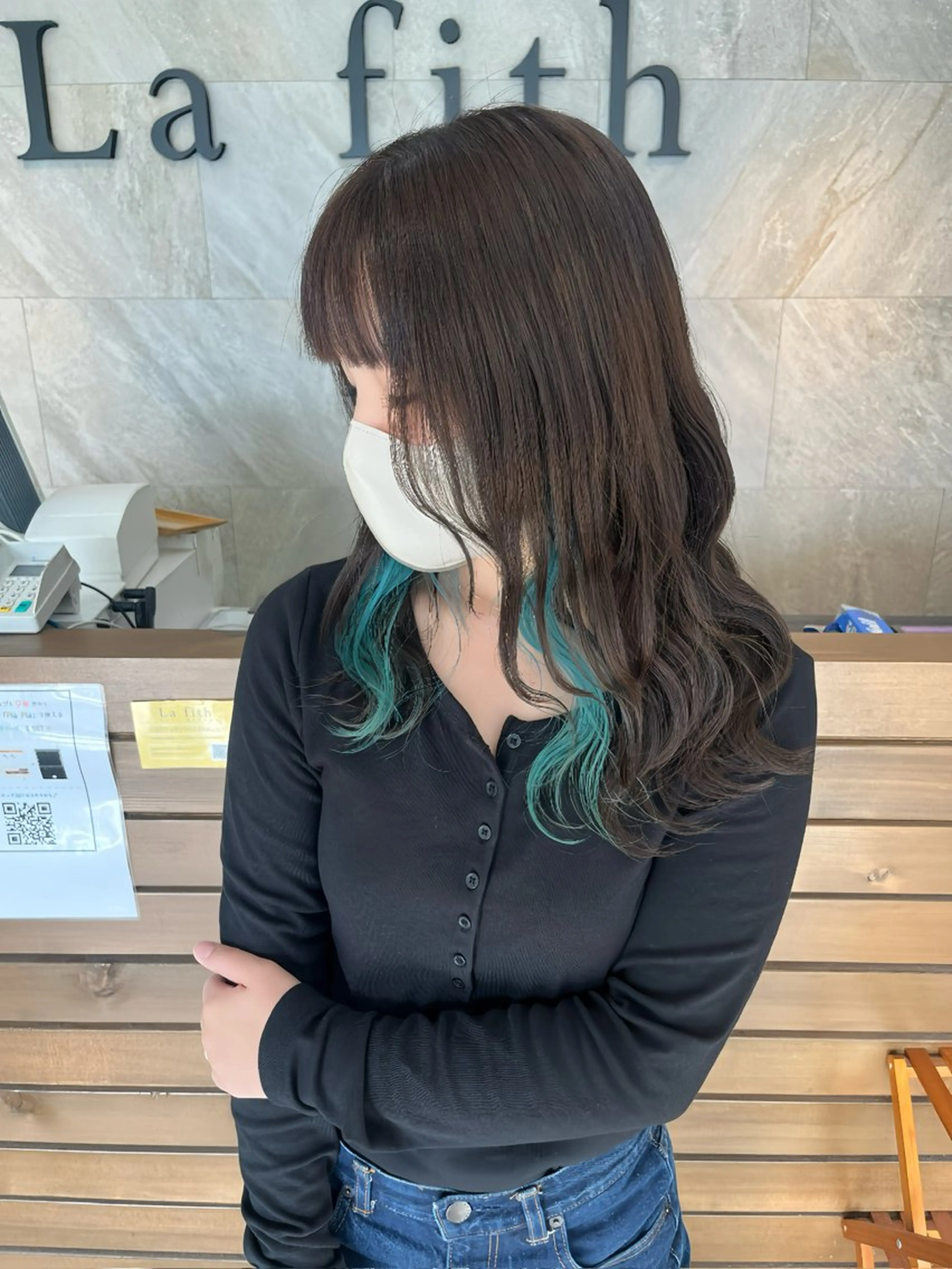 ミディアム カラー La fith hair lily加古川店所属・原満里奈‎/東加古川 /透け感カラー🫧‪のヘアスタイル