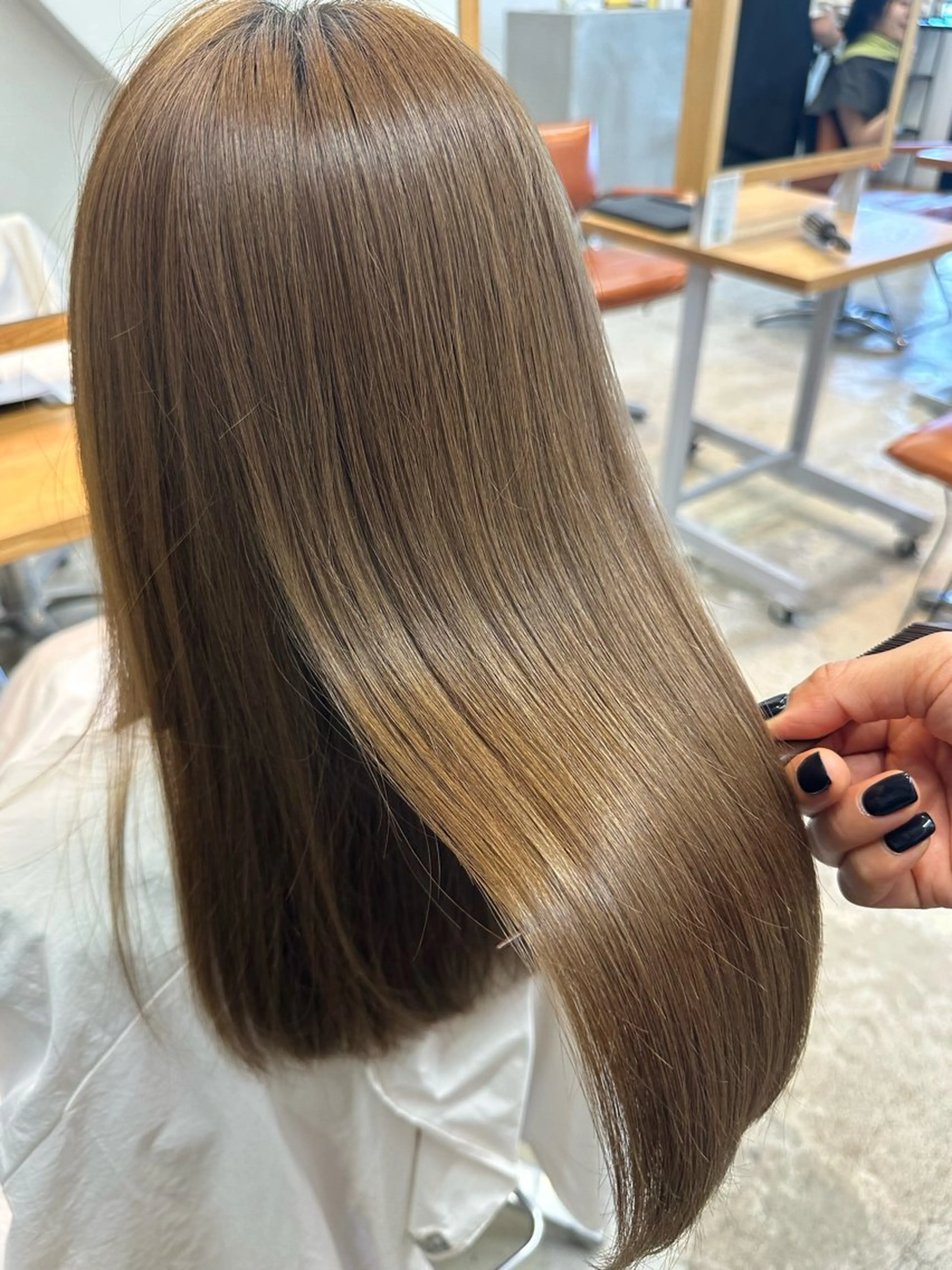 ロング カット ヘアカラー トリートメント 藤本 静香のヘアスタイル