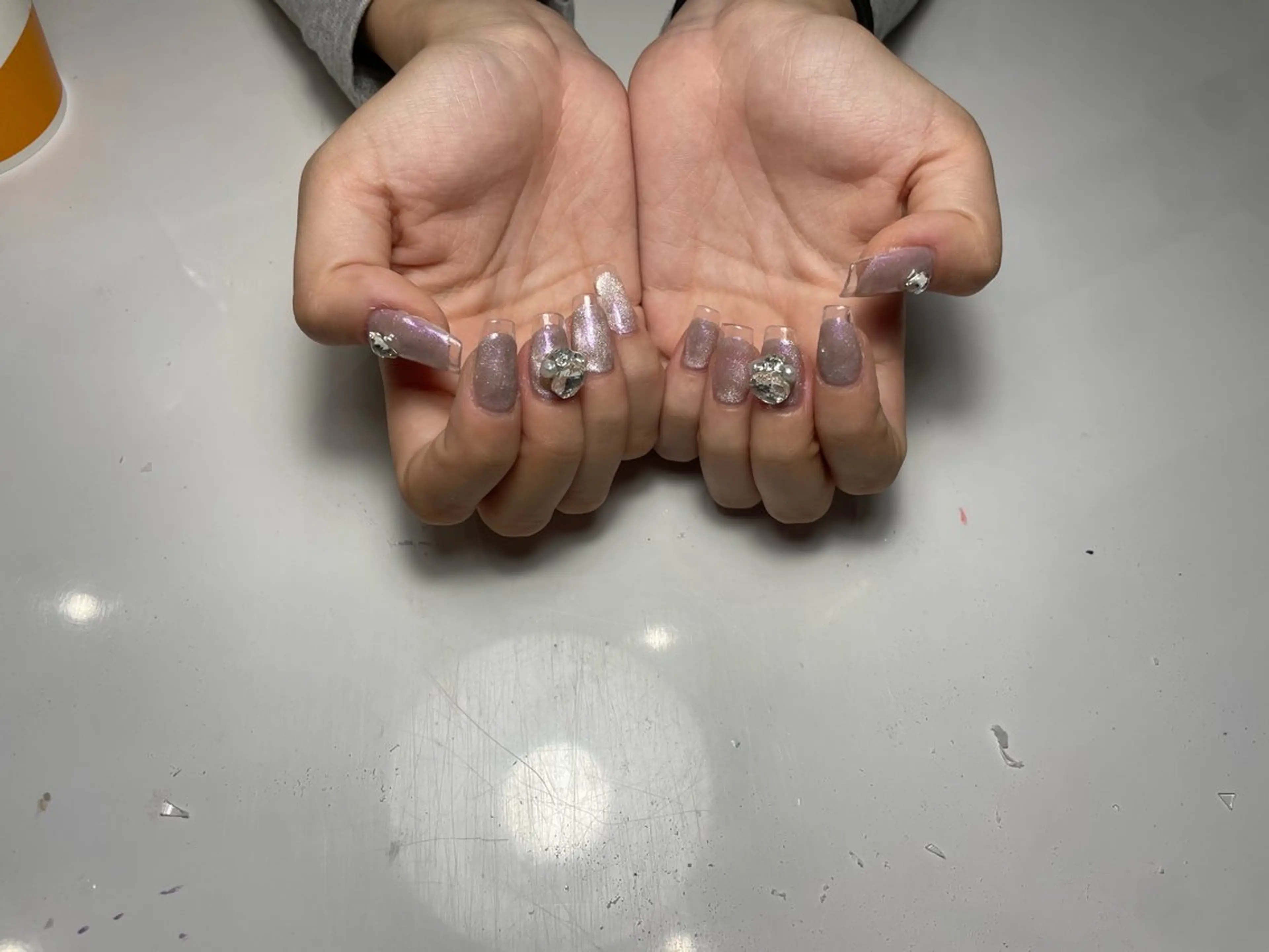 ネイル クリアネイル ジェルネイル マグネットネイル Sugar nail所属・Sugar nail ‎‪ꪆৎのネイルデザイン