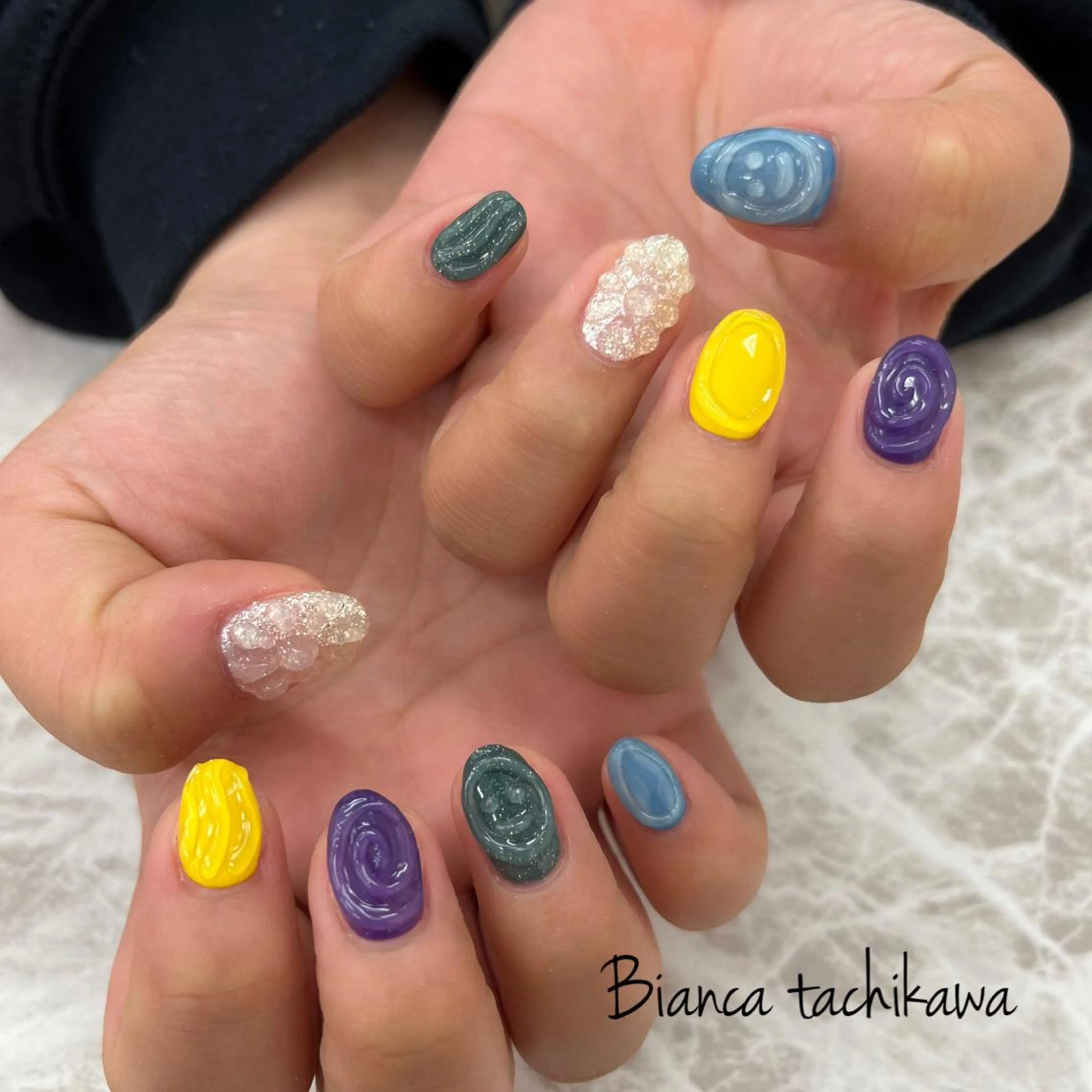 ネイル ハンドネイル Bianca☁国分寺 🤍店長/黒木愛美のネイルデザイン