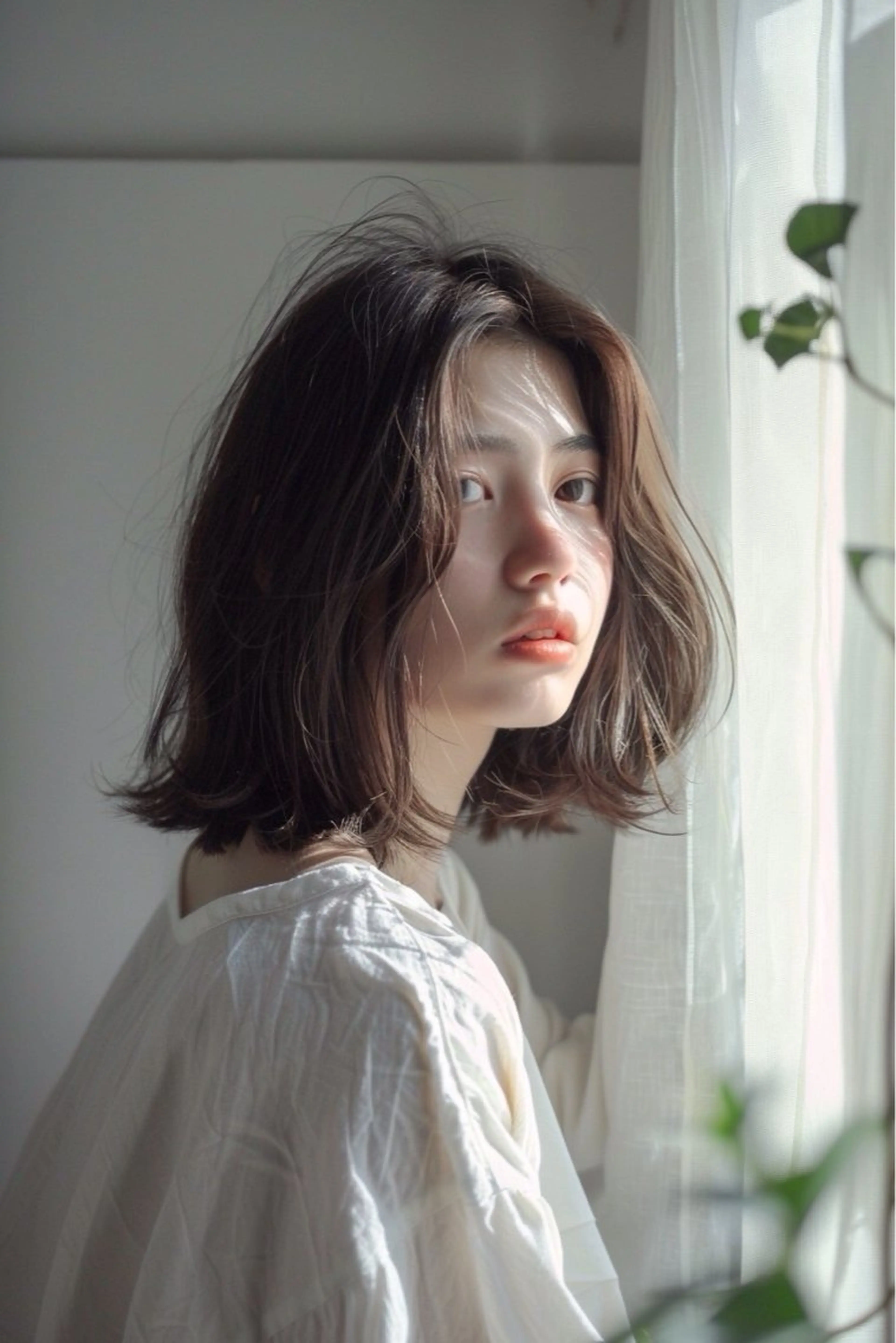 ミディアム カラー ブラウンカラー ケアカラー 透明感カラー カット ヘアカラー トリートメント 🌈Luana🌈 公式/大通のヘアスタイル