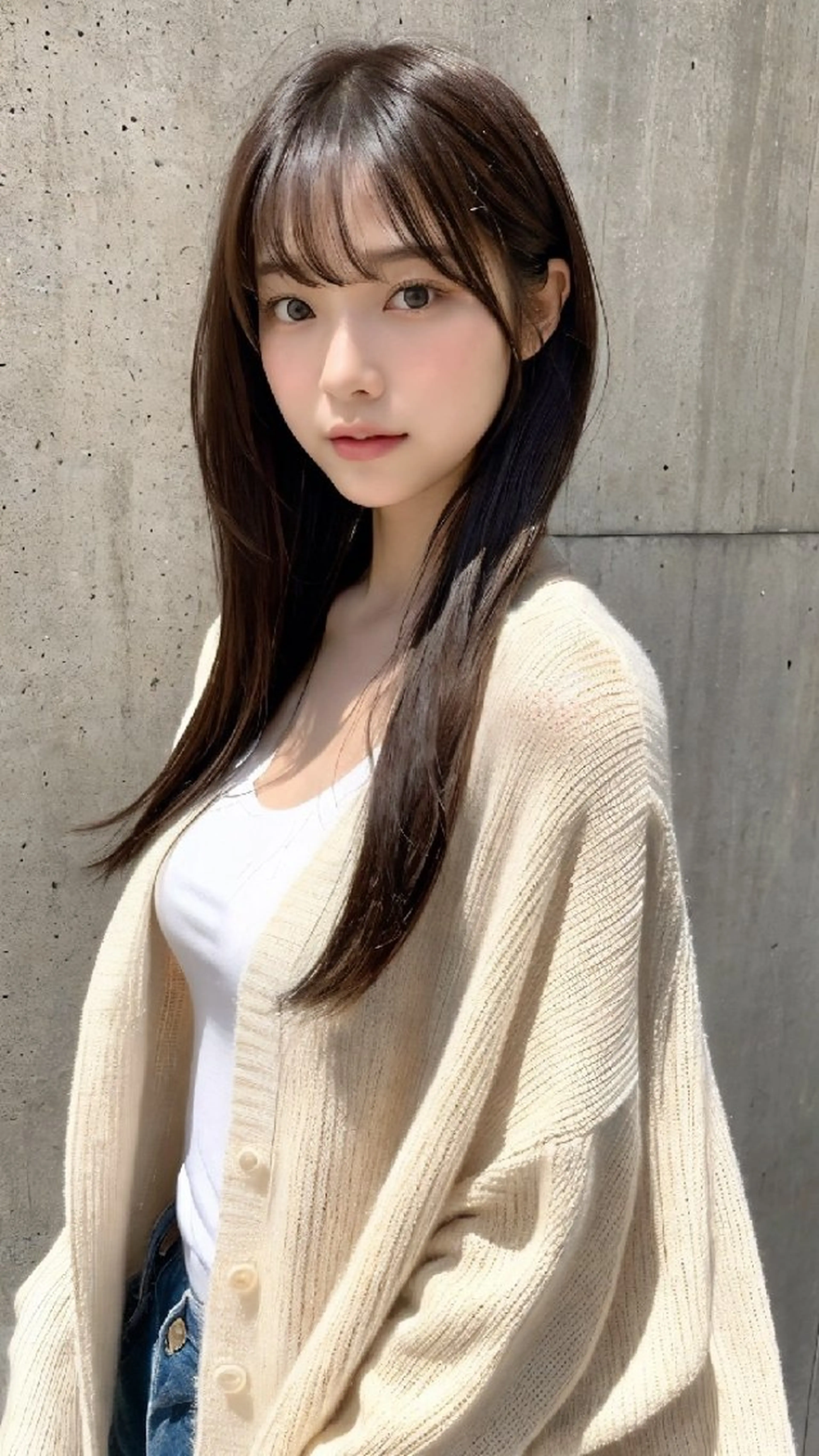 ロング 菅野 さくらのヘアスタイル