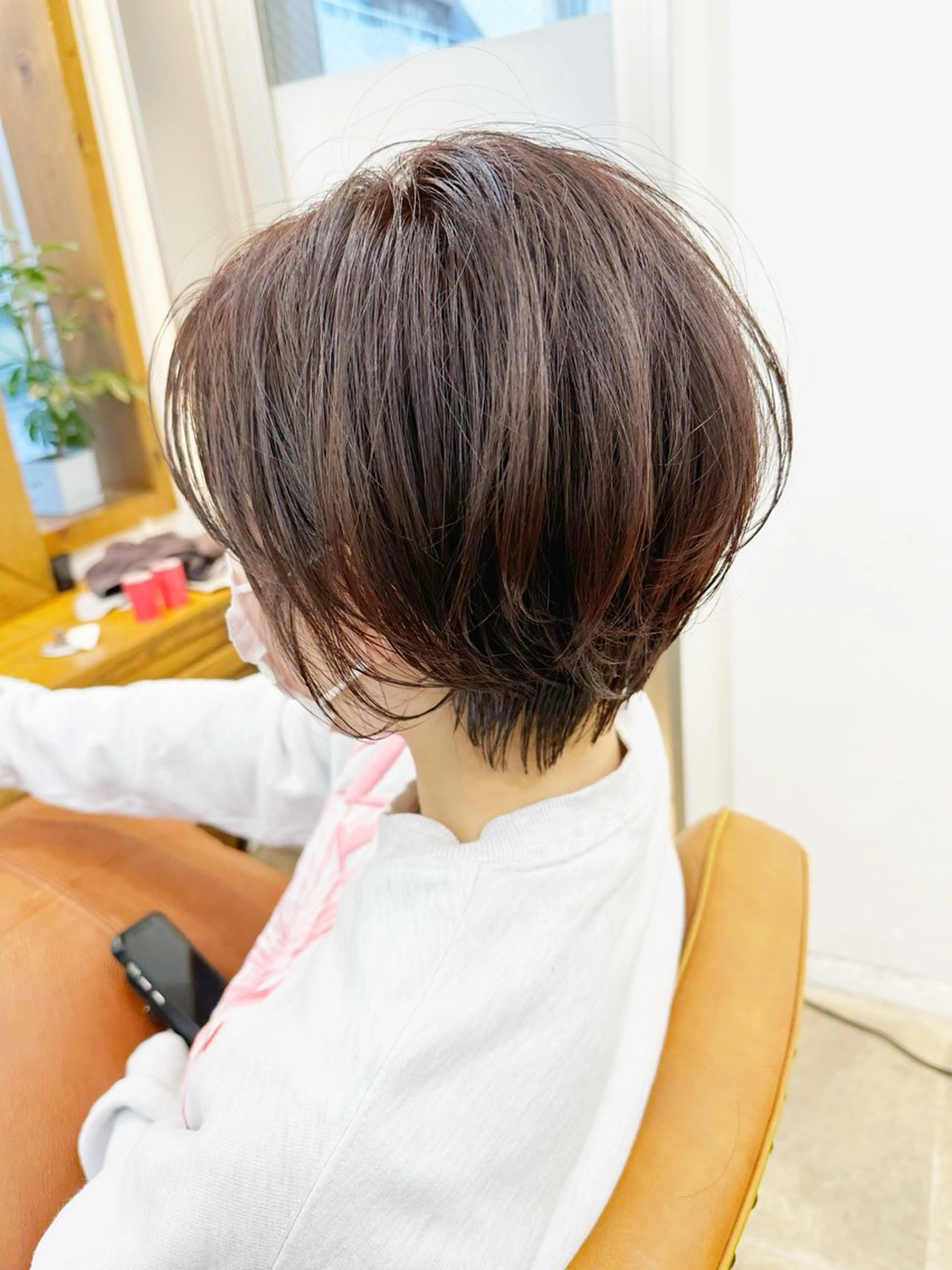 ショート ショートボブ ハンサムショート ボブ くせ毛 ショートヘア カット newline銀座所属・銀座ショート/ 大人ショート/金子涼のヘアスタイル