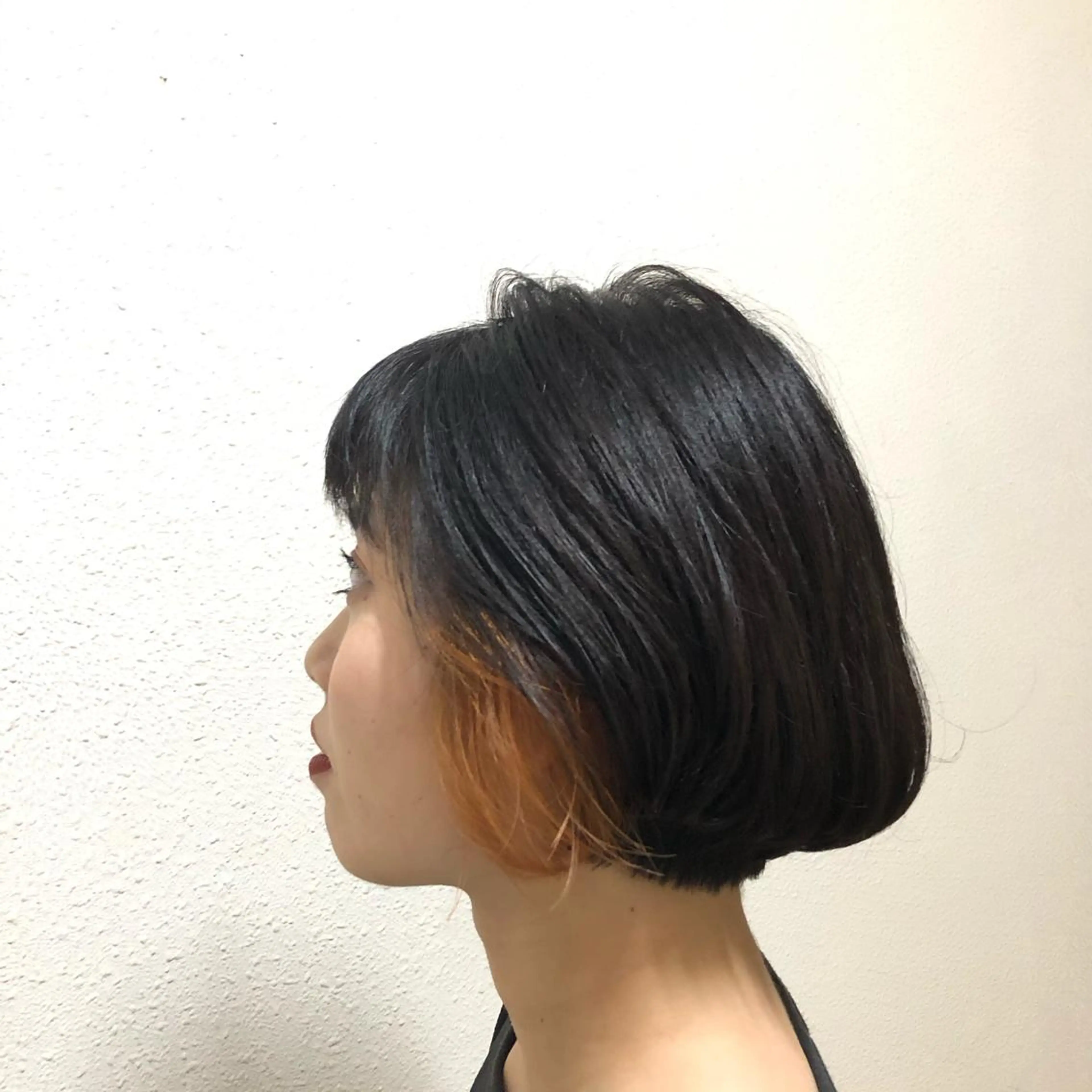 ショート カラー オレンジ feery所属・中司 莉菜のヘアスタイル