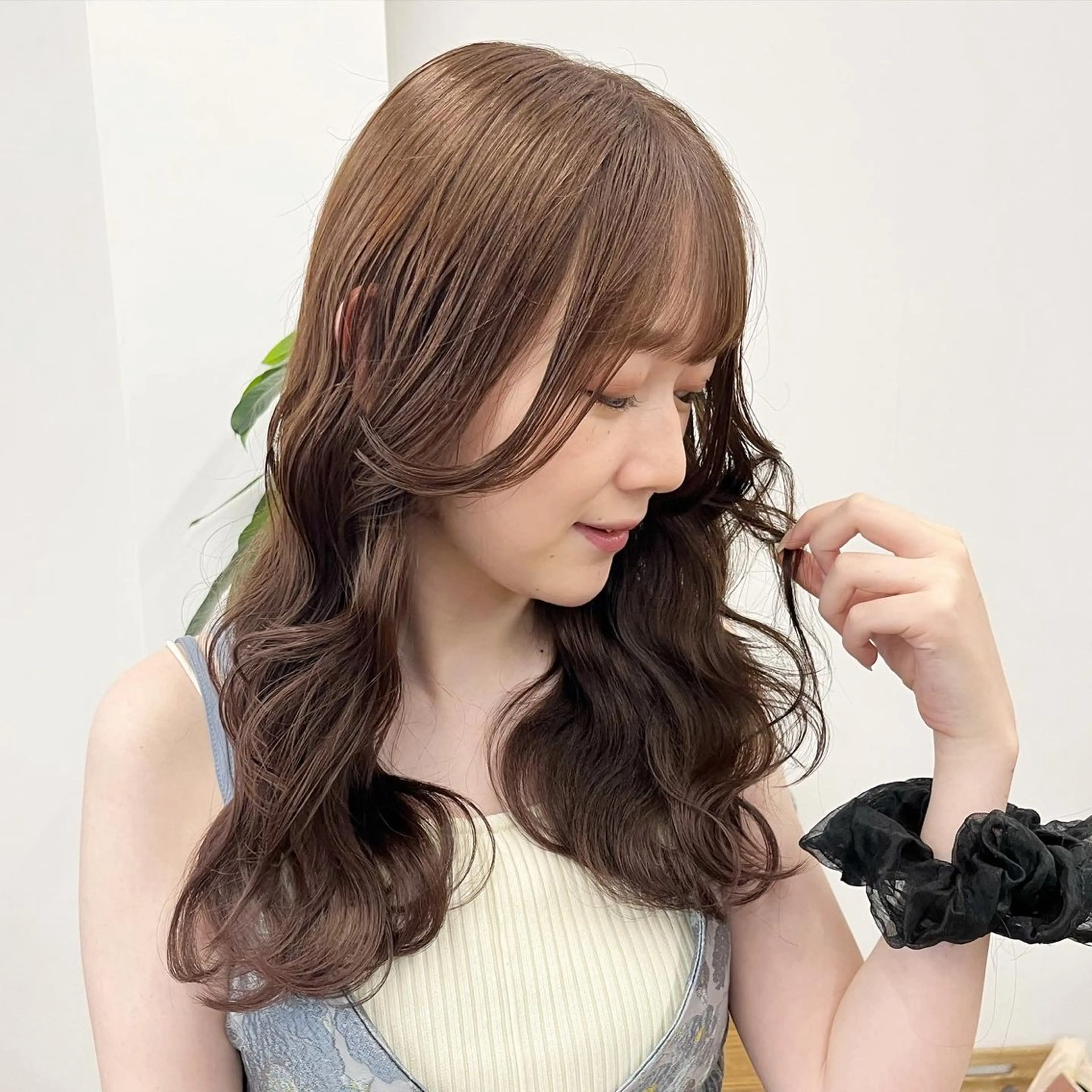 セミロング カラー ブラウンカラー 入学式 卒業式のヘアスタイル 似合わせカット 小顔カット HIROKO / 透明感暖色カラー🎀のヘアスタイル