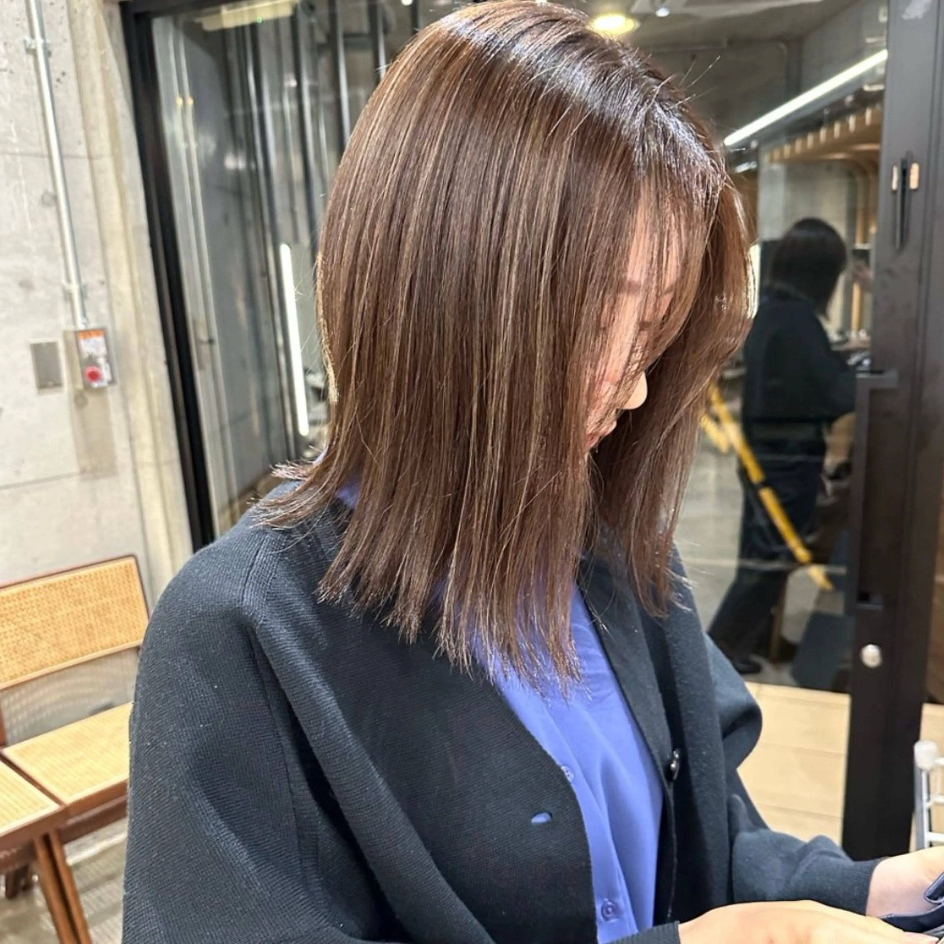 ロング カラー ハイライトカラー ハイライト ヘアカラー FILMS横浜所属・Watanabe Maiのヘアスタイル
