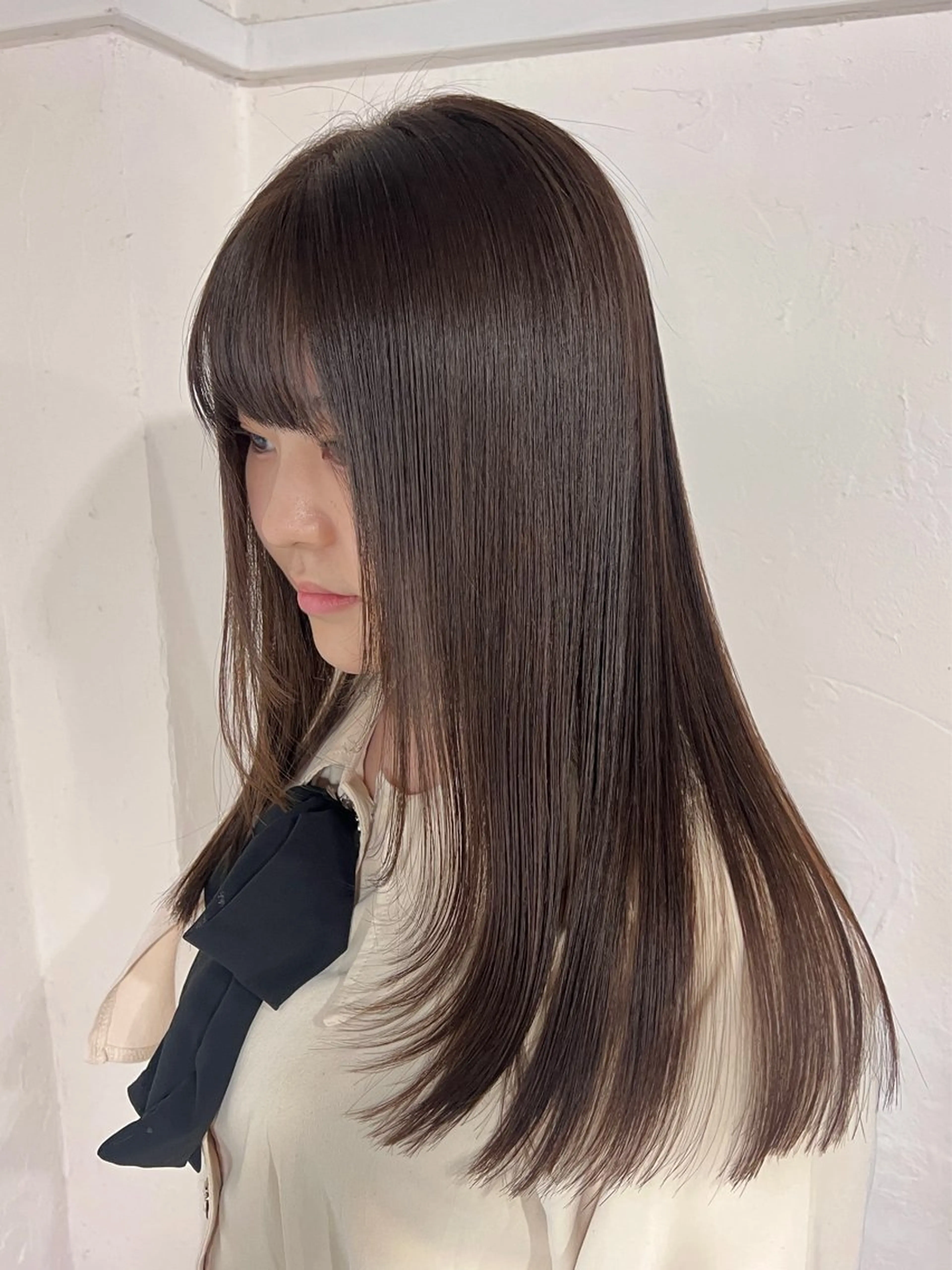 ロング ロングレイヤー レイヤーカット ロング 丸山 史香のヘアスタイル