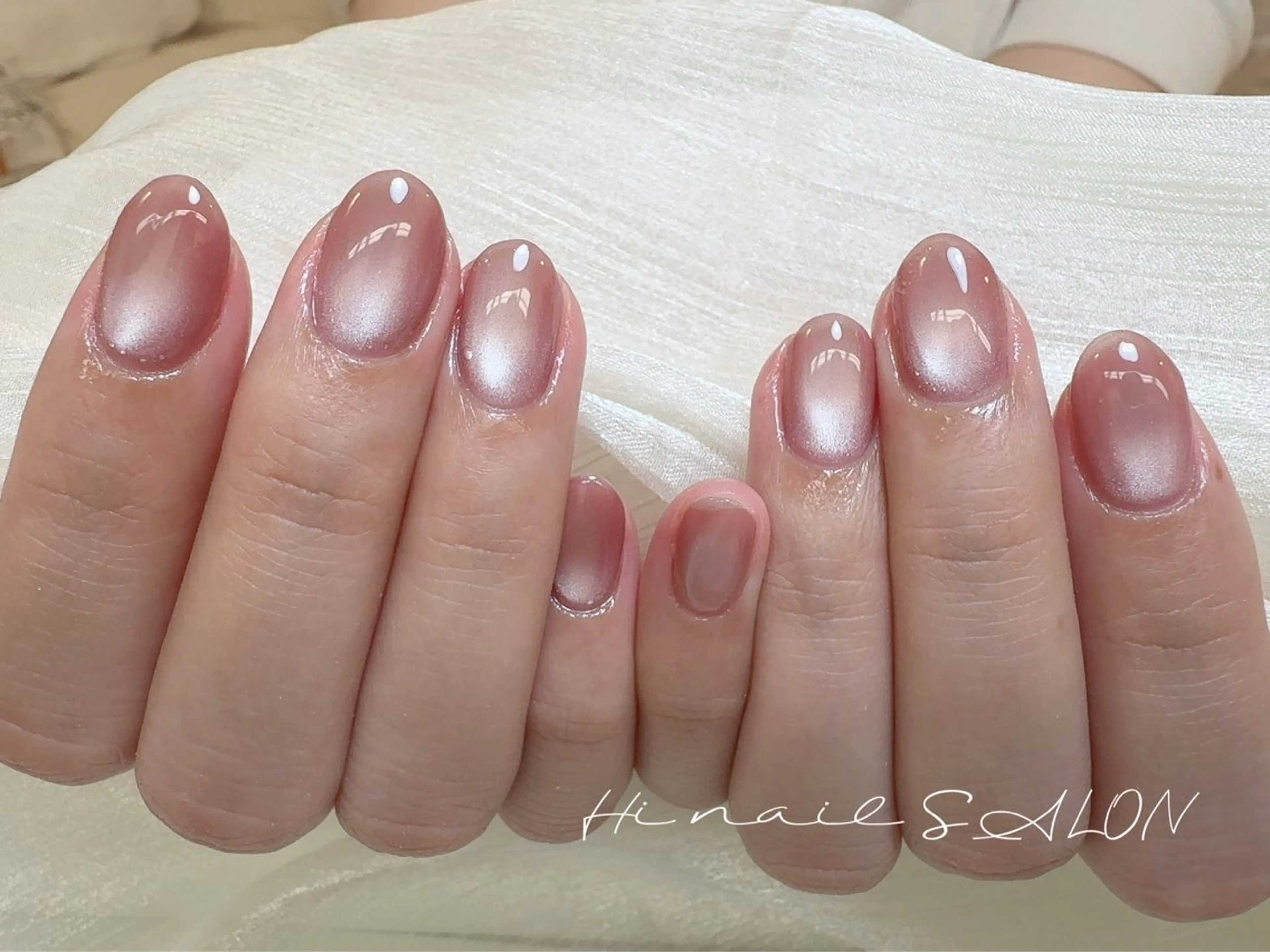 ネイル チークネイル フラッシュネイル フレンチネイル 韓国ネイル マグネットネイル ハンドネイル Hi nail Miyuki池袋東口のネイルデザイン