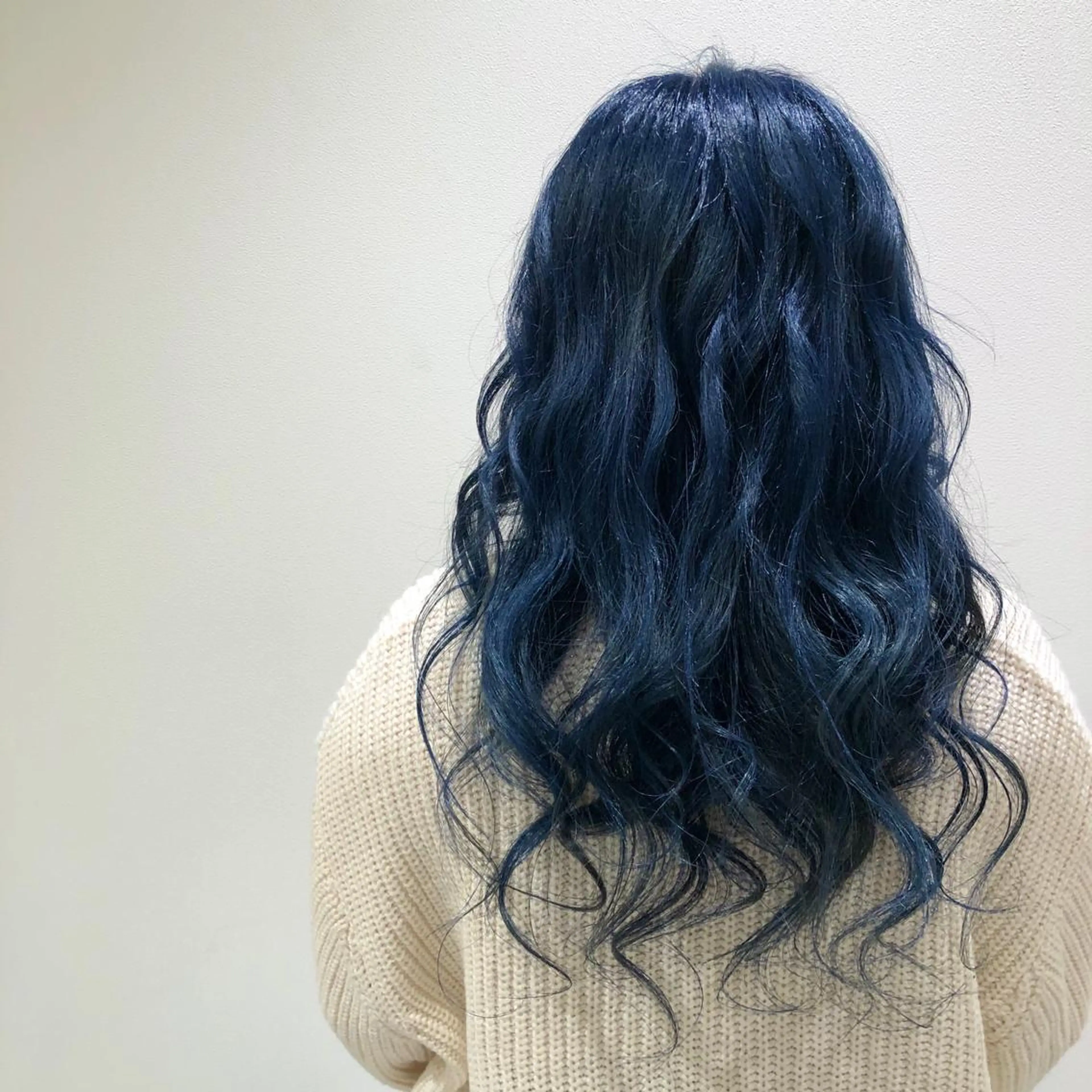ロング カラー ブルーカラー ネイビーカラー ヘアカラー トリートメント RUBEUS【ルベウス】所属・✨艶々カラー🎨 杉本賢人のヘアスタイル