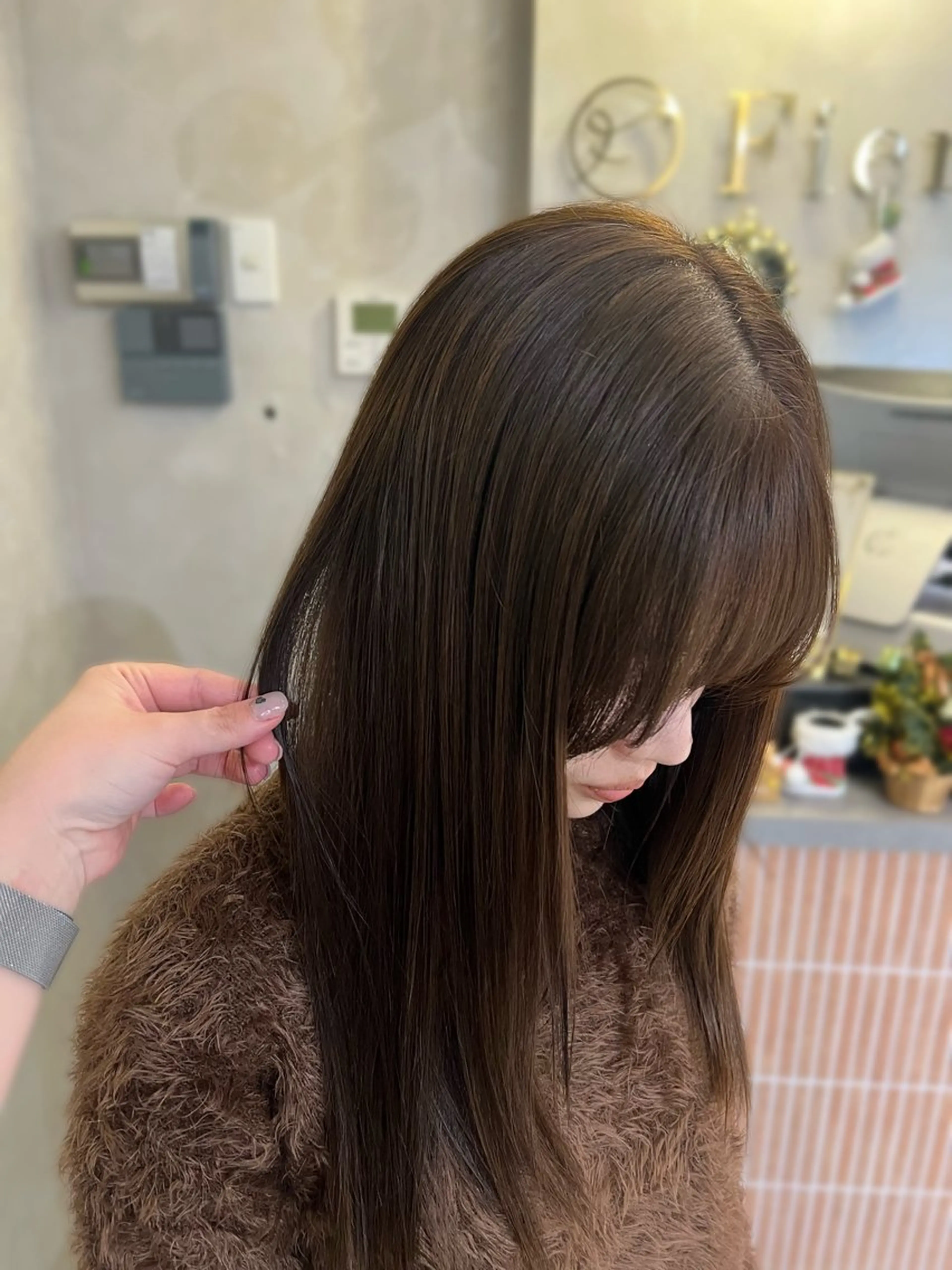 ロング カラー カット ヘアカラー 梅田/似合わせボブ /顔周り/RINKAのヘアスタイル