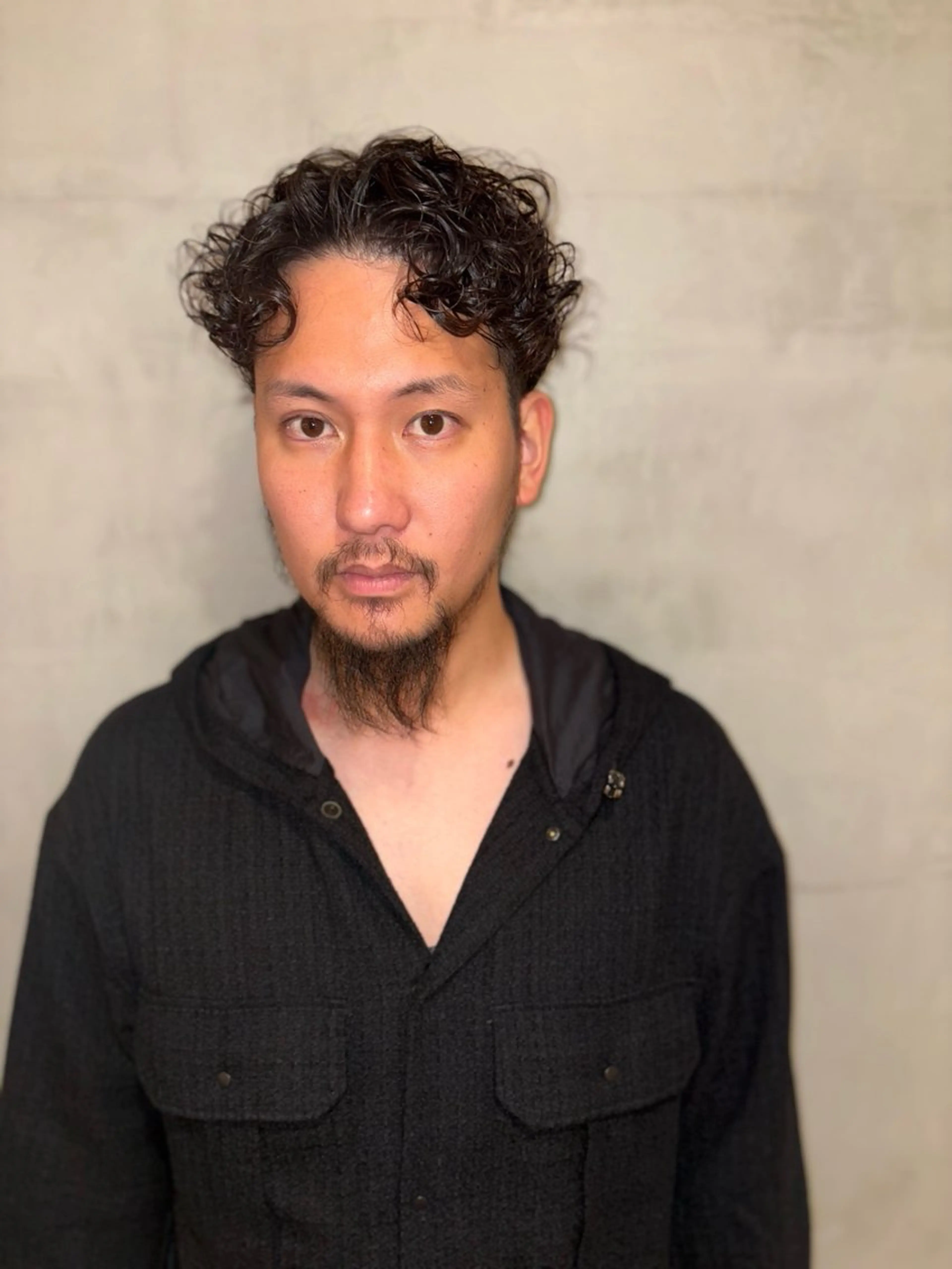 ショート パーマ メンズ カット パーマ トリートメント 優 作のヘアスタイル