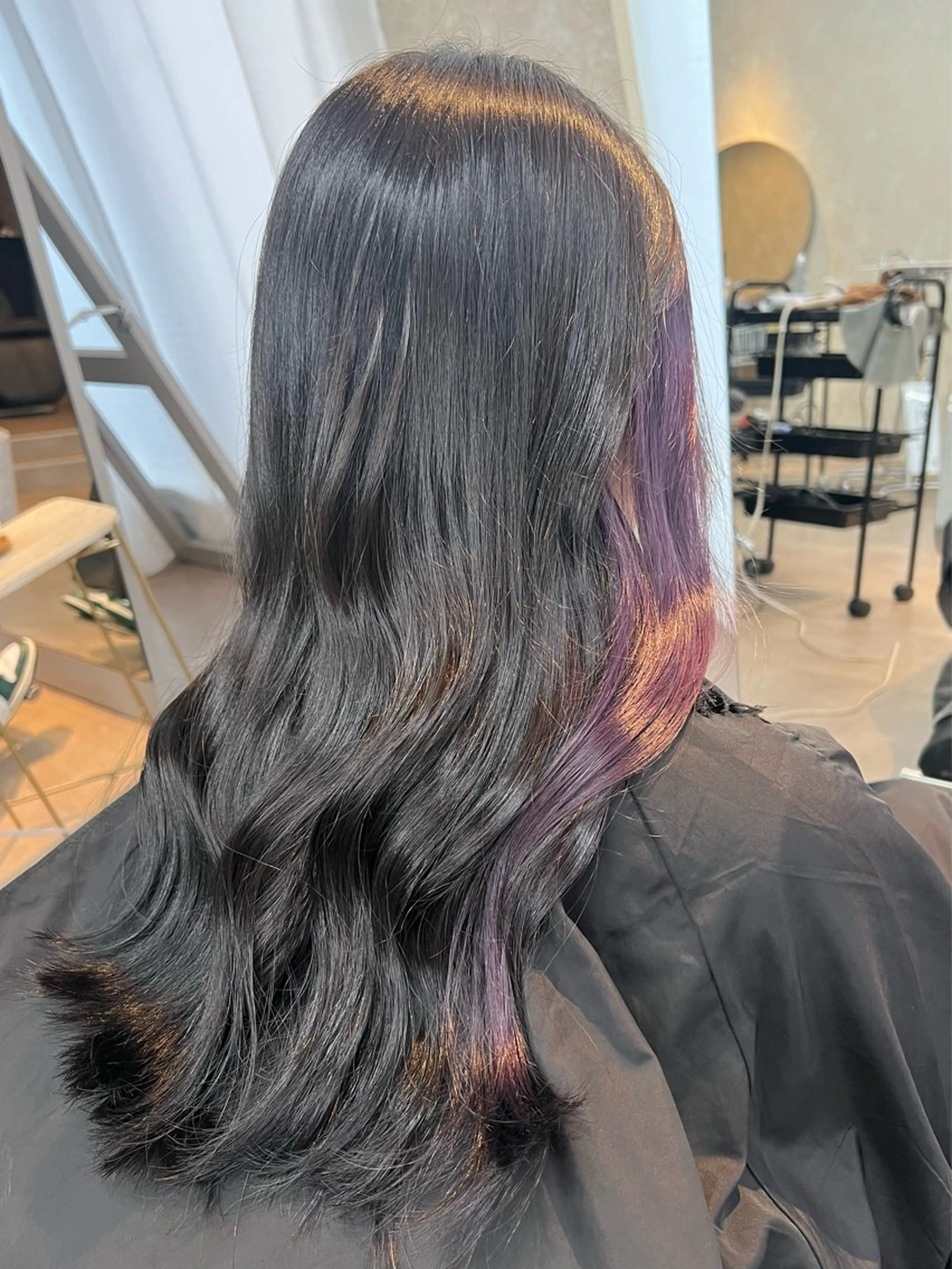 ロング カラー カット ヘアカラー トリートメント 小谷 梨奈のヘアスタイル